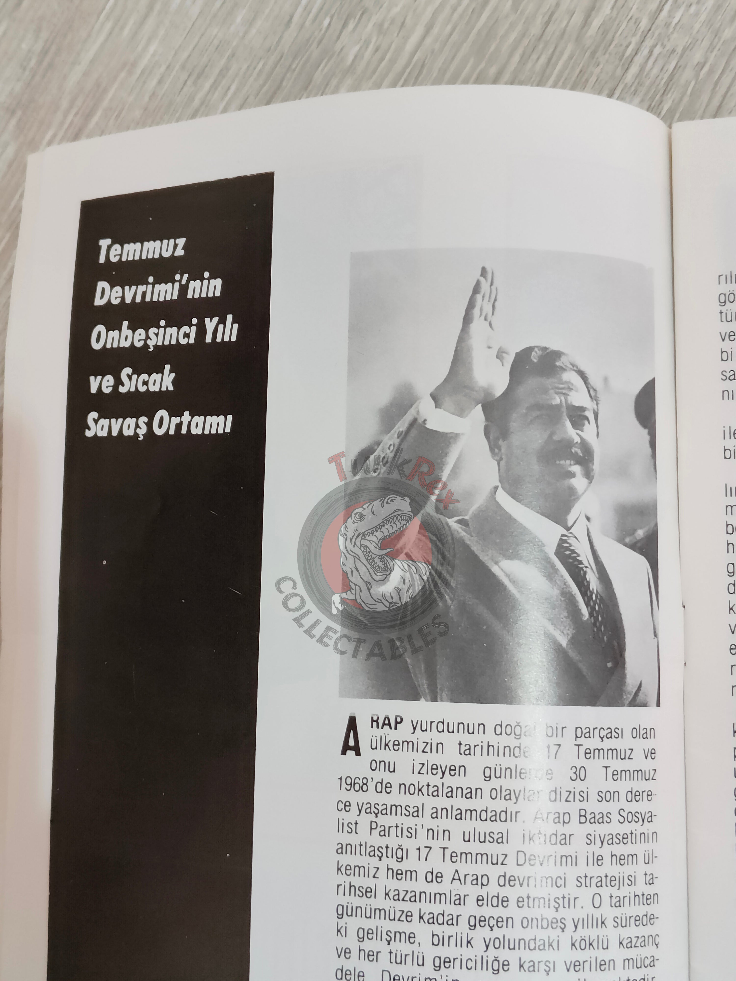 Saddam Hussein - The New Iraq 1980s Propaganda Book Turkish Middle East Iran