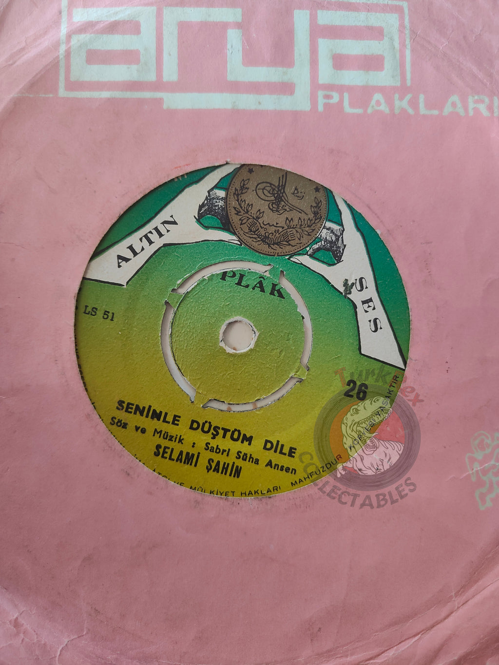 Selami Şahin – Seninle Düştüm Dile 7" Turkish Pressing Vinyl Turkey Edition
