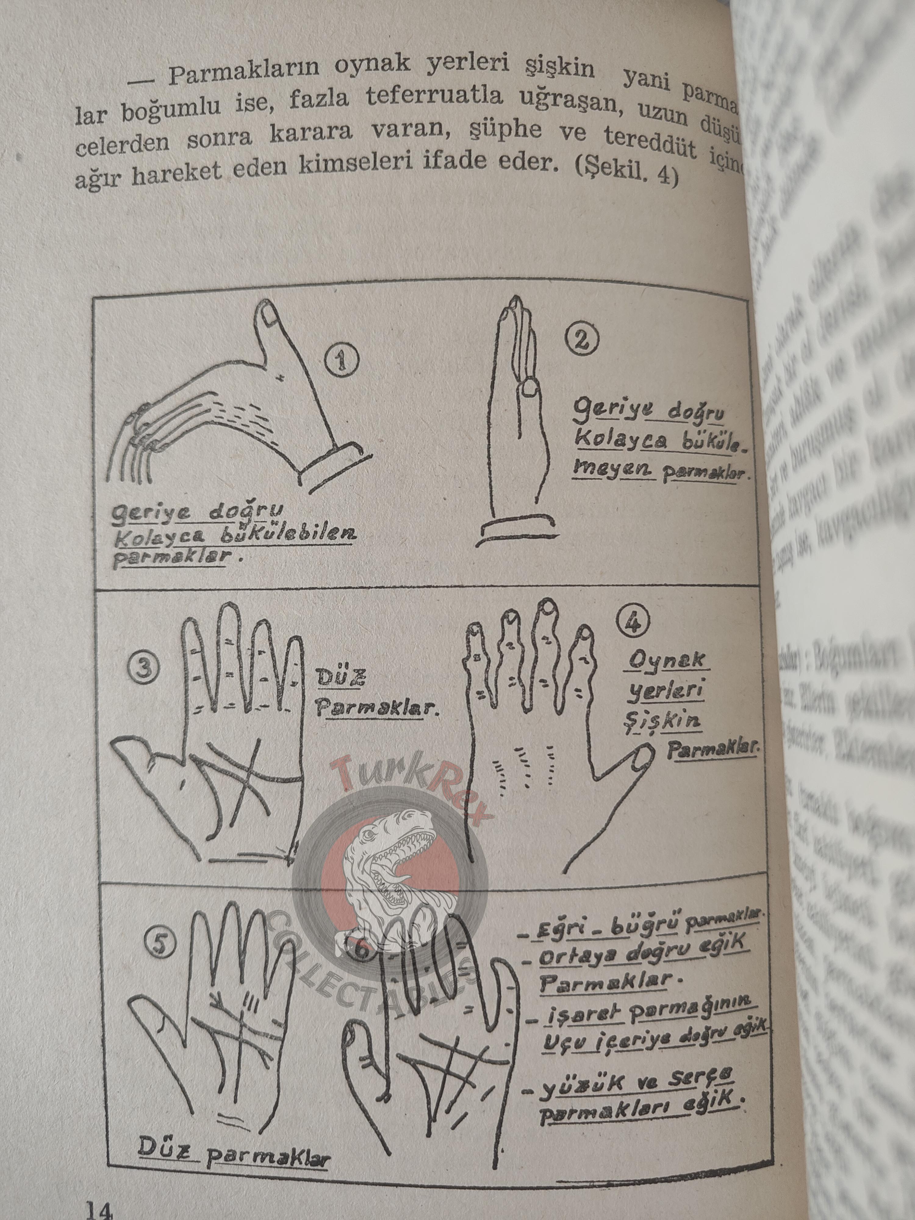 Palm Reading Palmistry Hand Reading 1961 Turkish Book Turkey