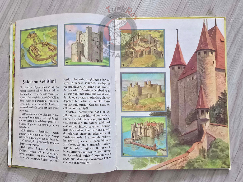 Knights and Castles 1979 HC Turkish Book Turkey Illustrated  Grisewood and Dempsey