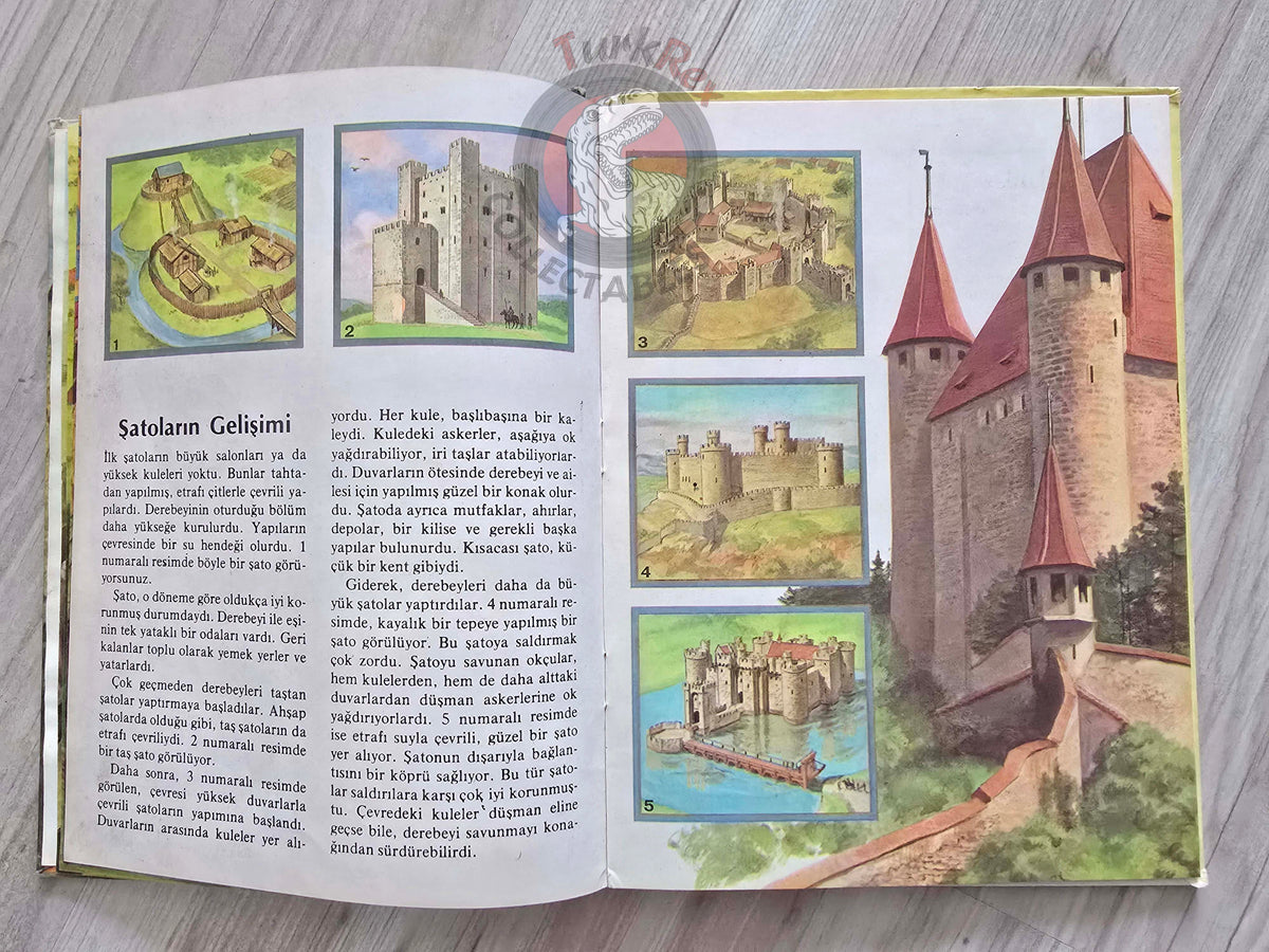 Knights and Castles 1979 HC Turkish Book Turkey Illustrated  Grisewood and Dempsey