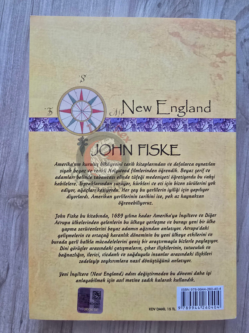 John Fiske – The Beginning of New England 2015 Turkish Book Turkey