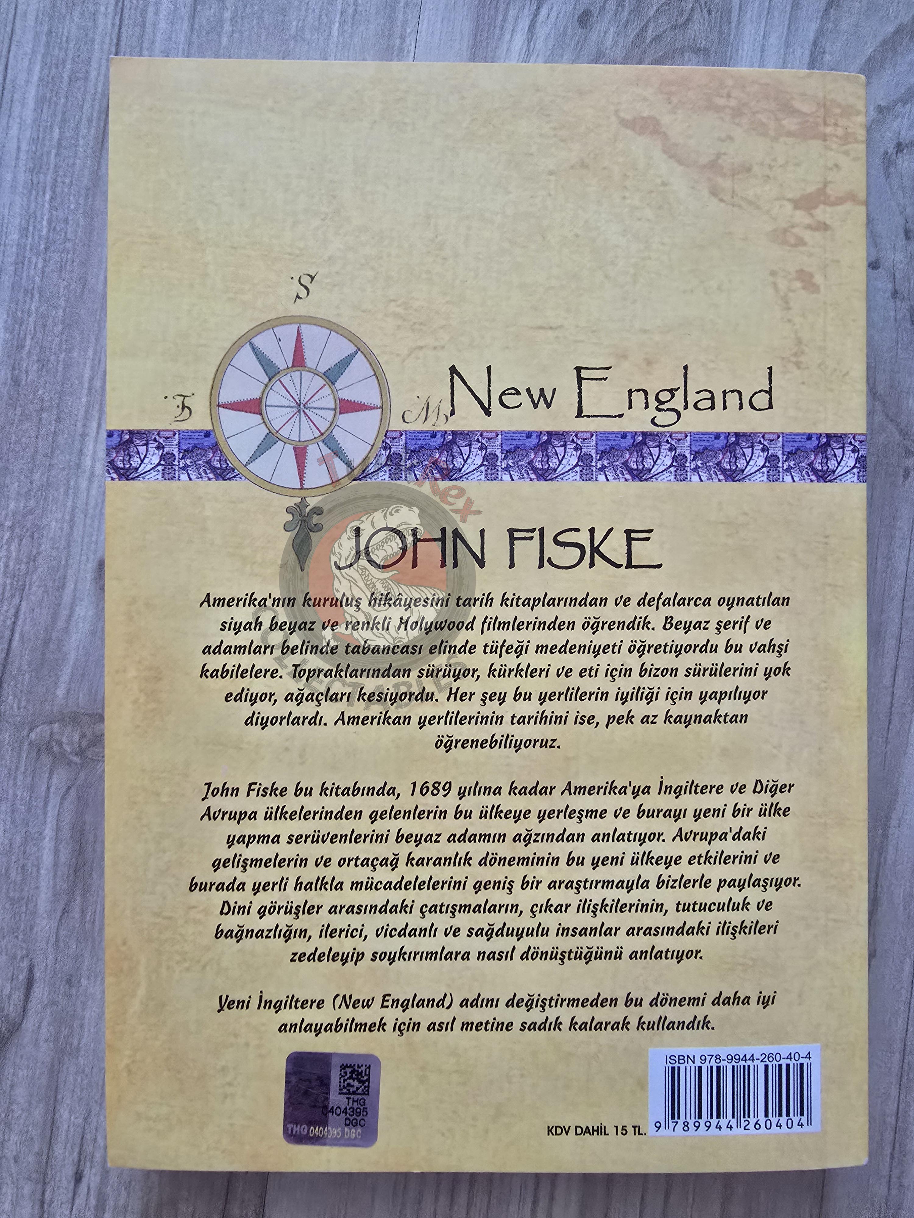 John Fiske – The Beginning of New England 2015 Turkish Book Turkey