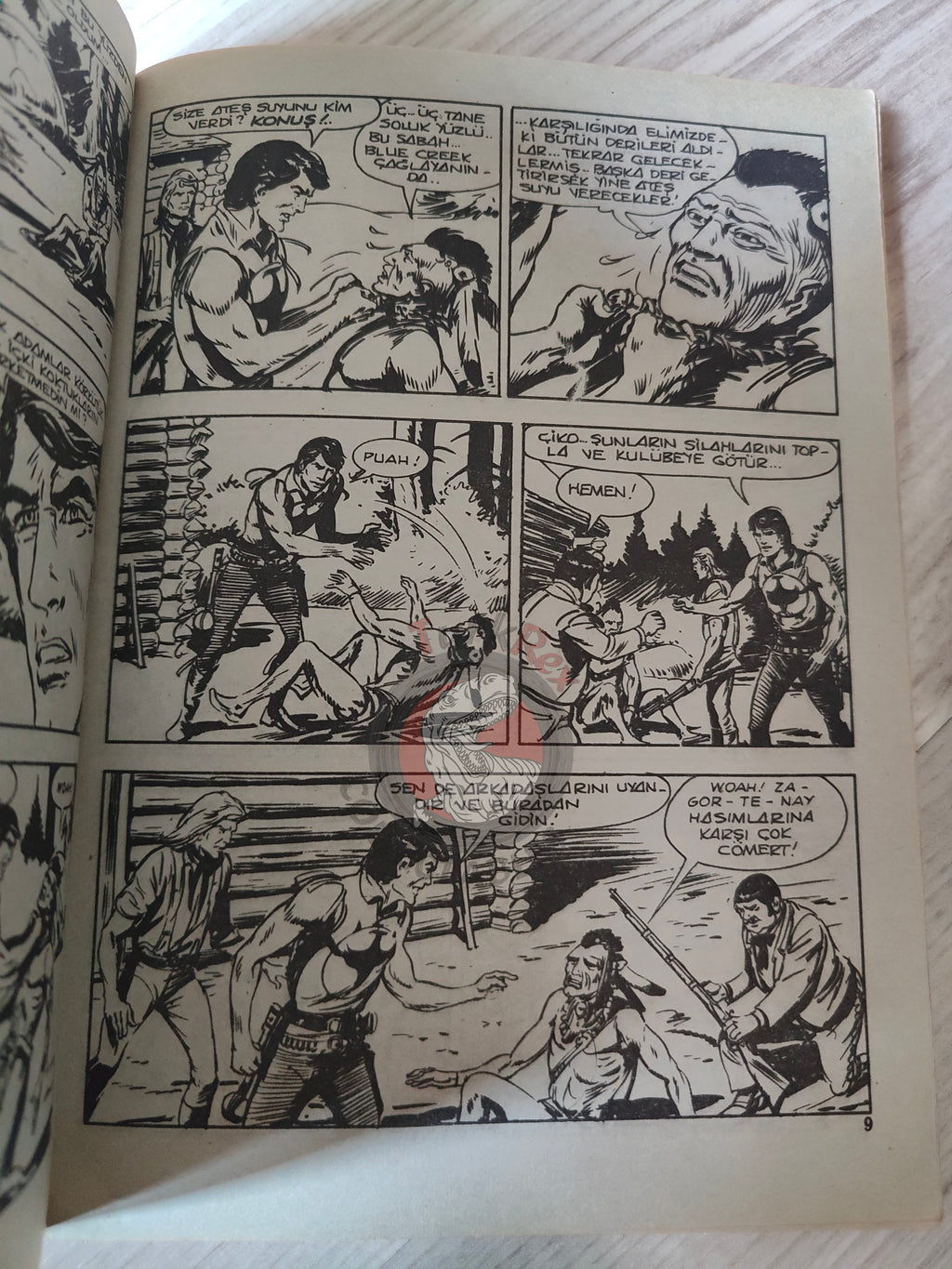 Zagor #1 1986 L'Acqua di Fuoco Turkish Comic Turkey