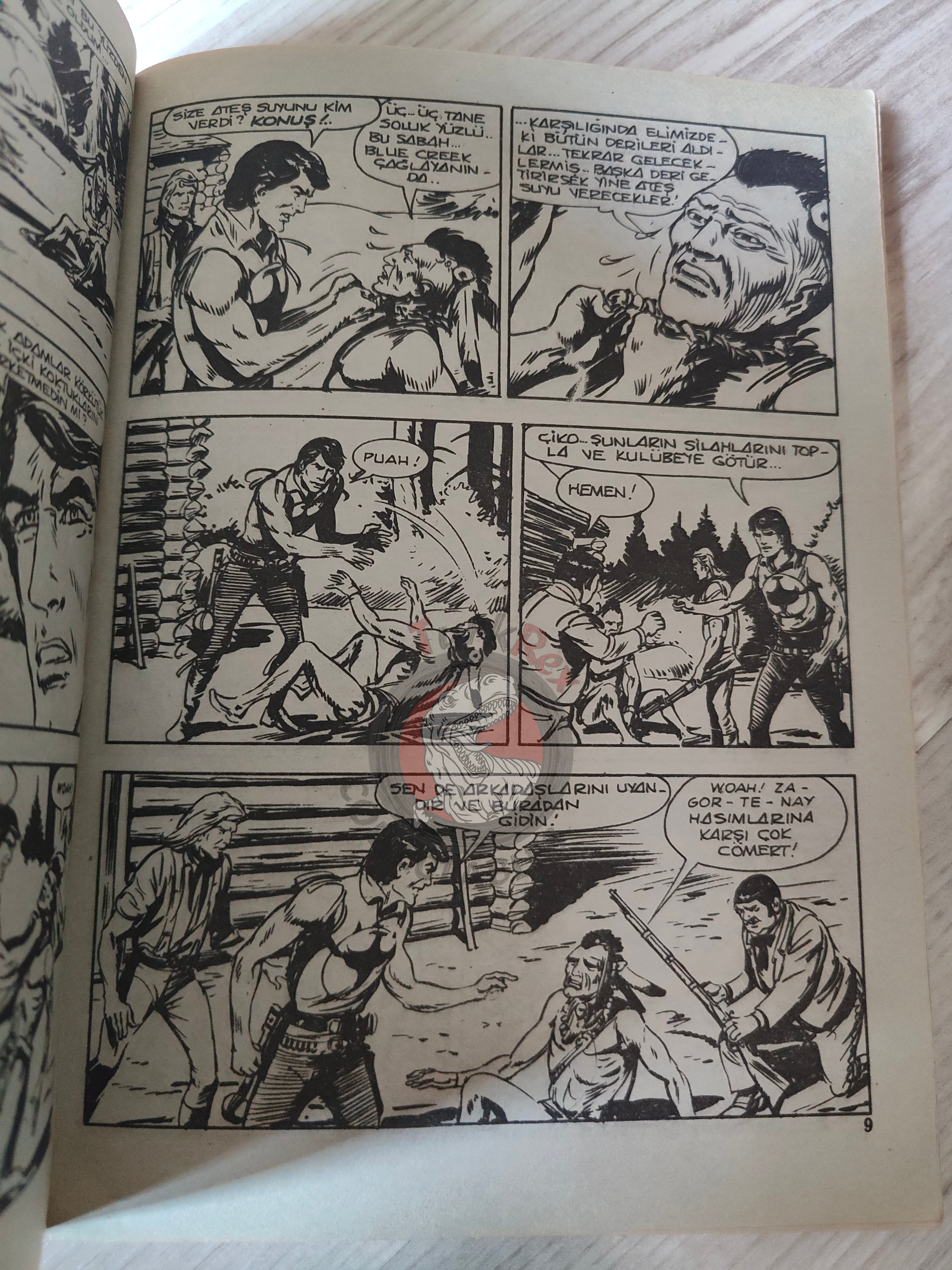 Zagor #1 1986 L'Acqua di Fuoco Turkish Comic Turkey