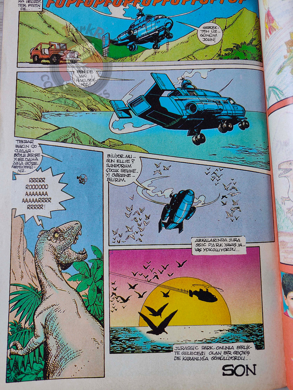 Jurassic Park #12 Turkish Edition Comic Turkey Topps Spielberg
