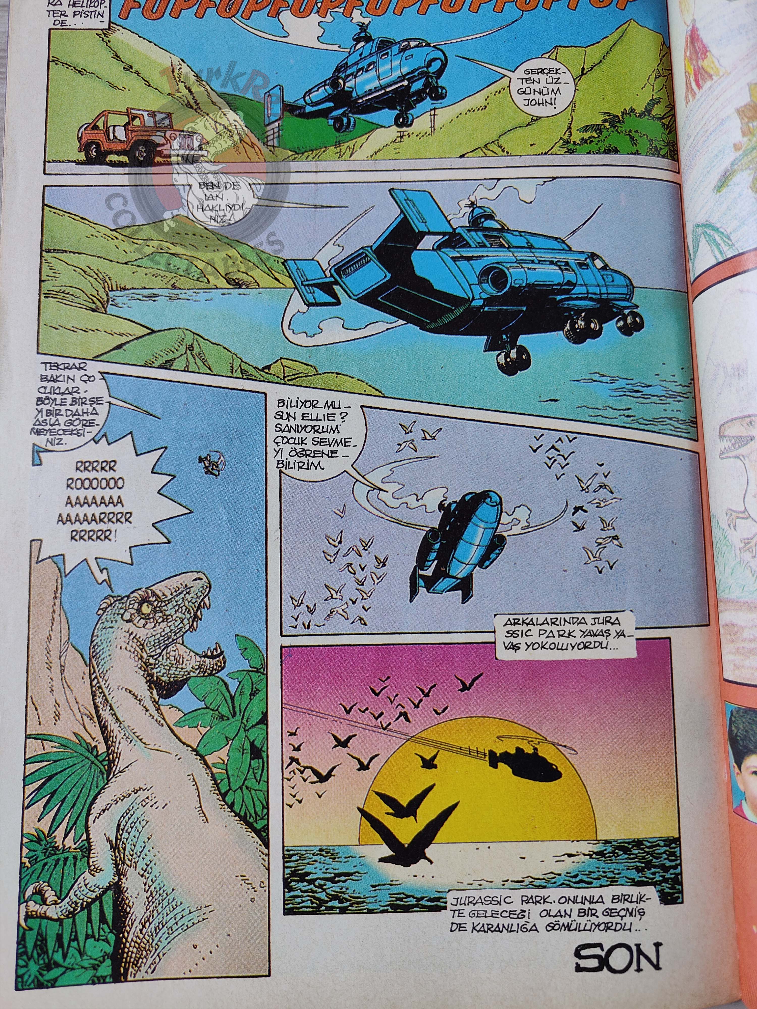 Jurassic Park #12 Turkish Edition Comic Turkey Topps Spielberg