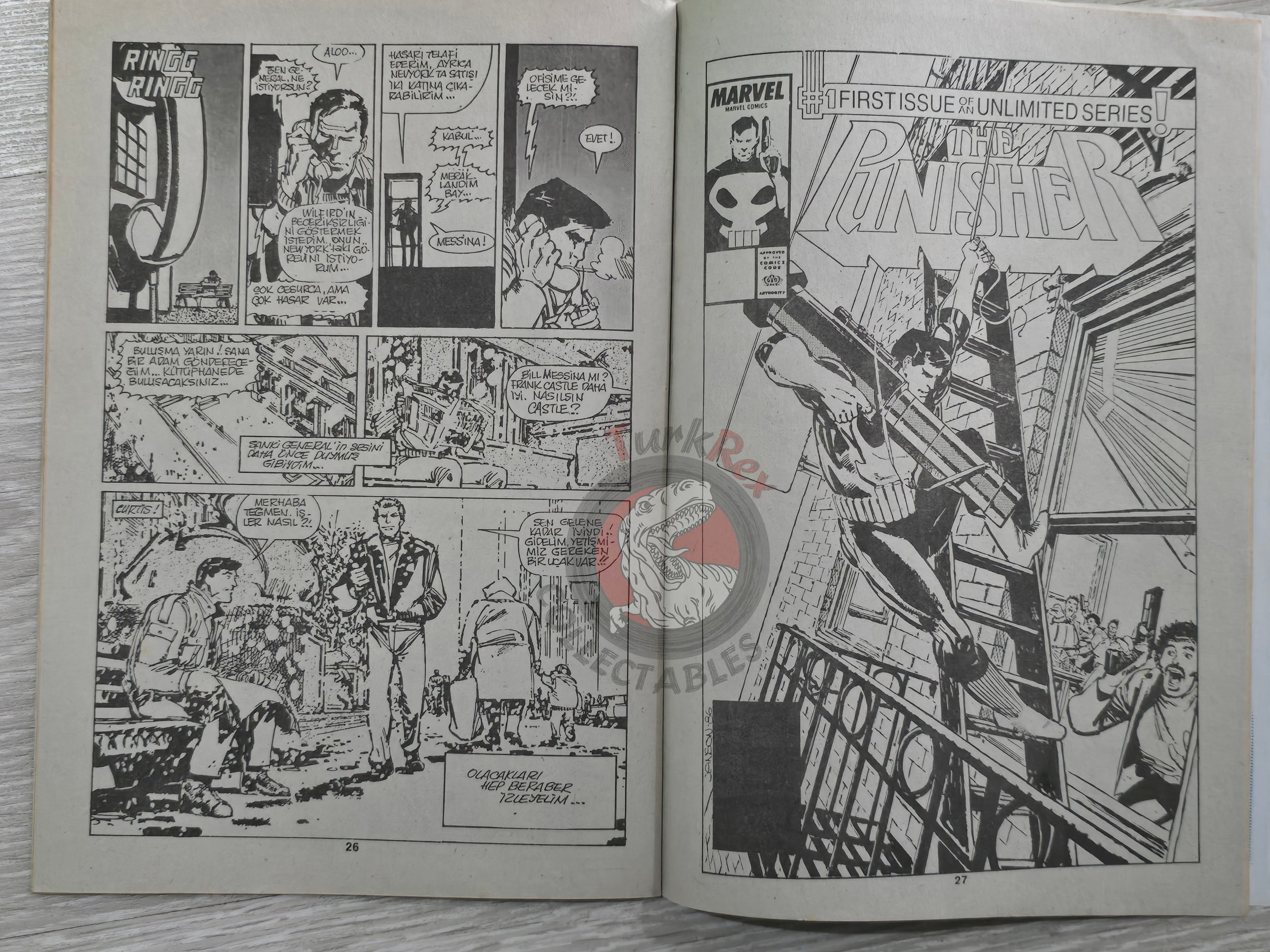 The Punisher #18 1992 Turkish Comic Turkey #1 Magazine #3