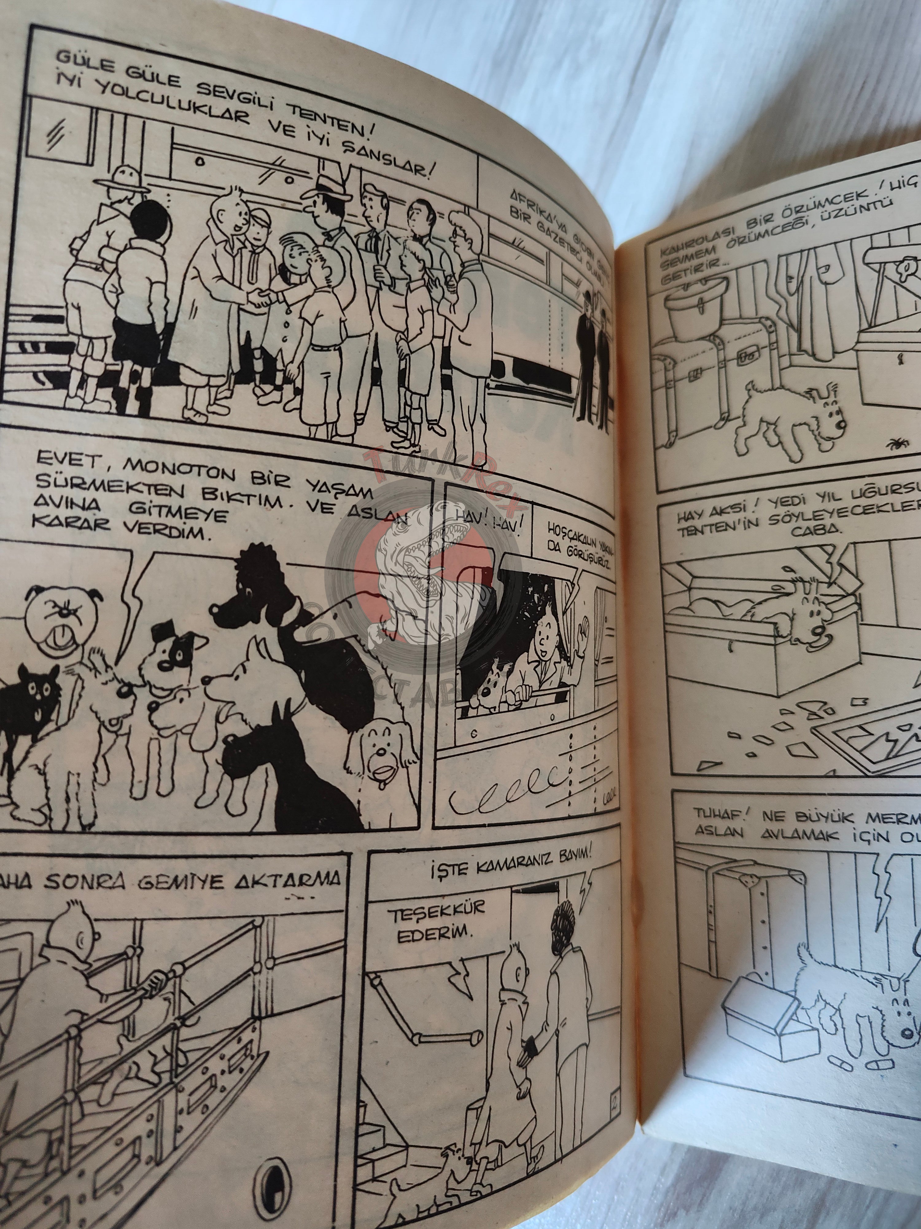 Tintin – Tintin in the Congo mid 1980s Turkish Edition Comic Turkey 2