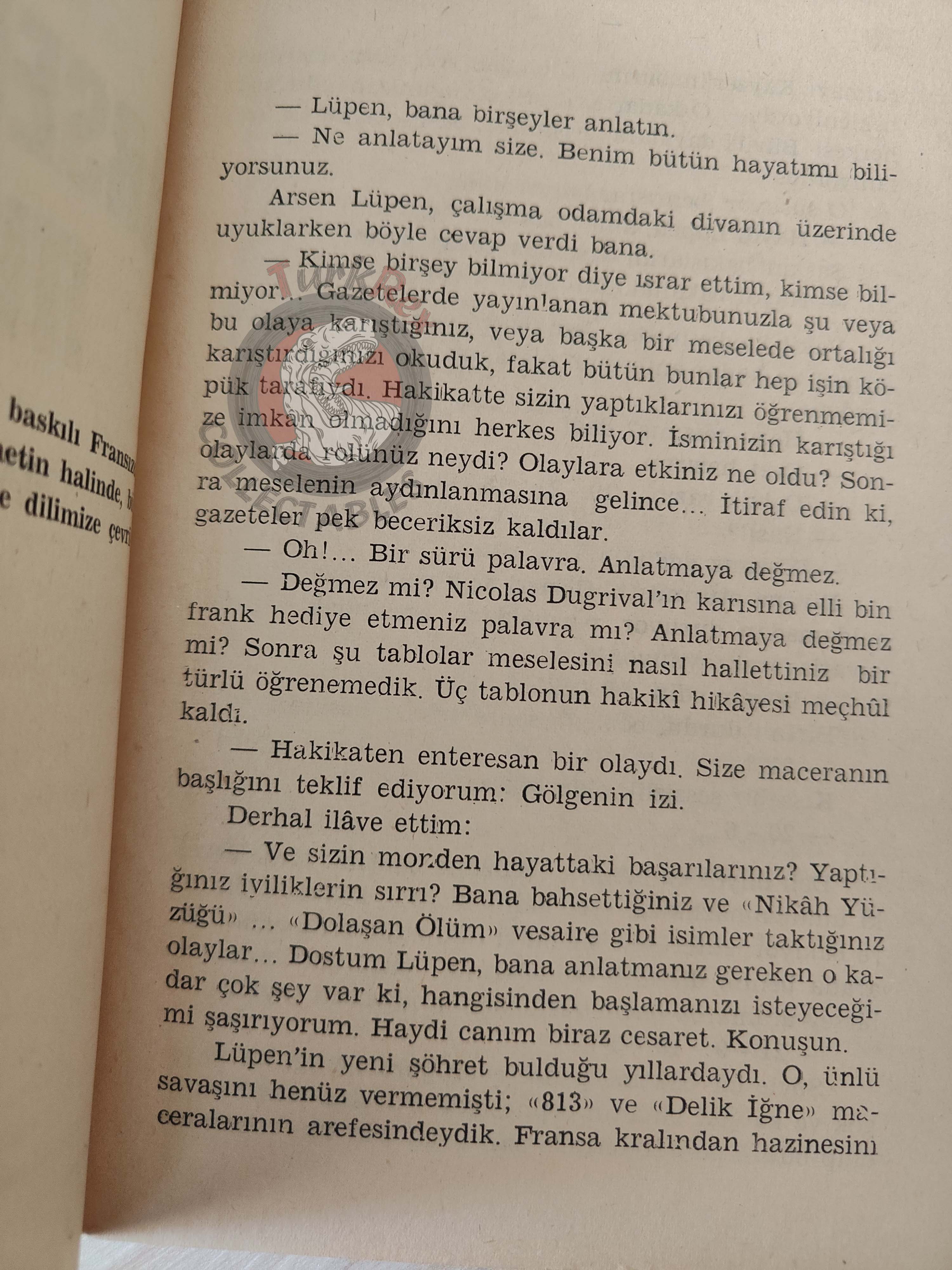 Arsène Lupin #1 Les Confidences d’Arsène Lupin 1972 Turkish Book Turkey Maurice Leblanc