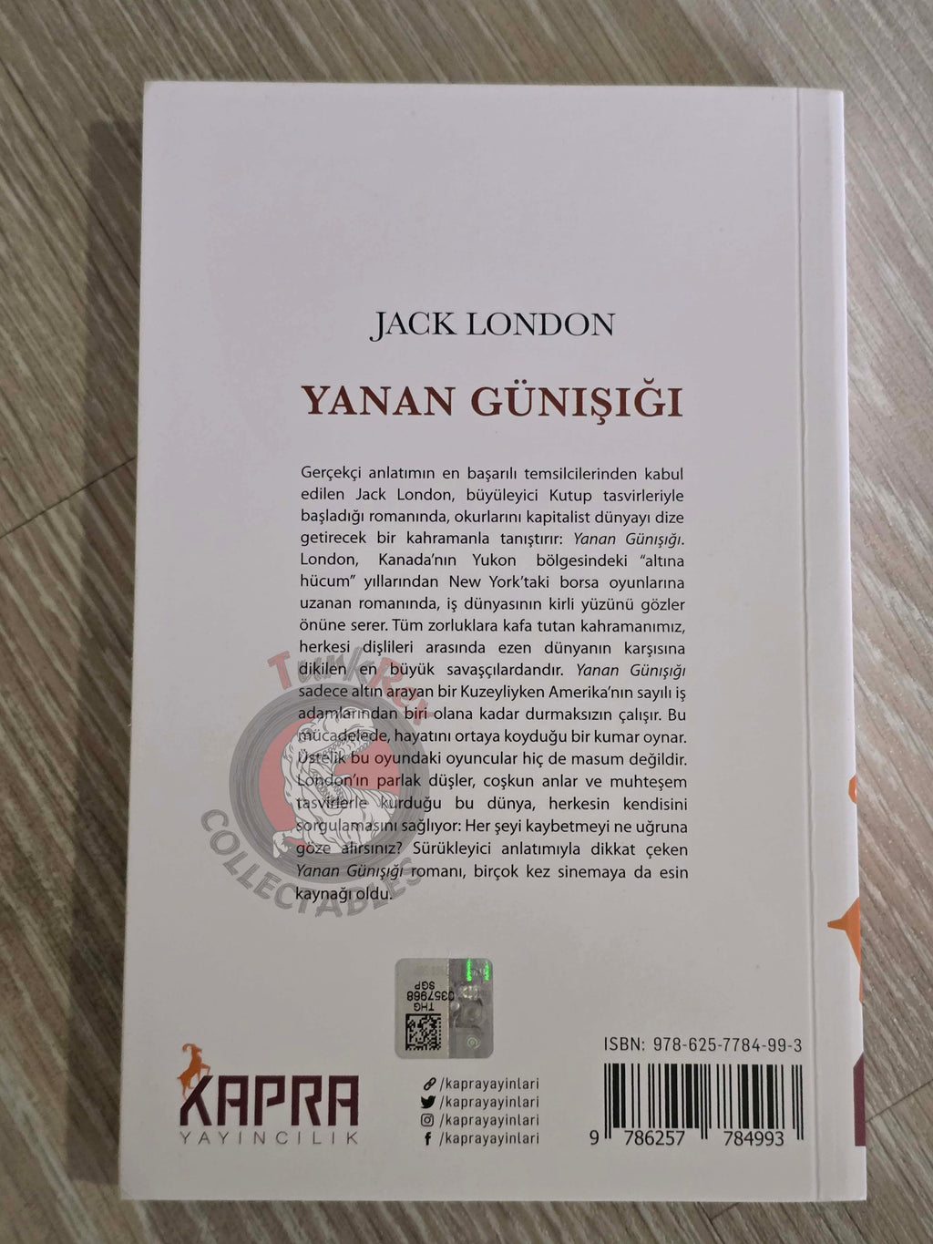 Jack London  – Burning Daylight Turkish Book Turkey