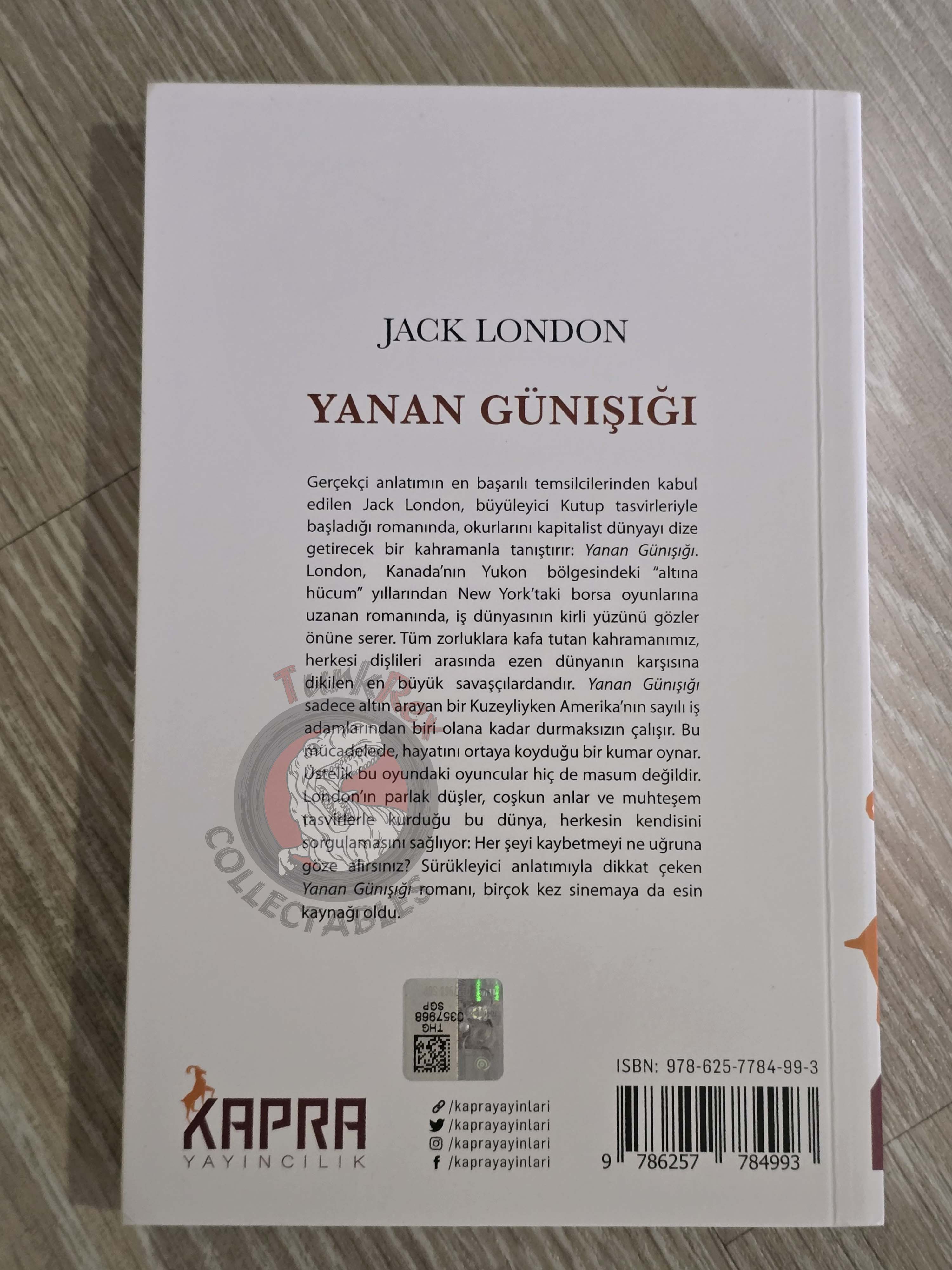 Jack London  – Burning Daylight Turkish Book Turkey