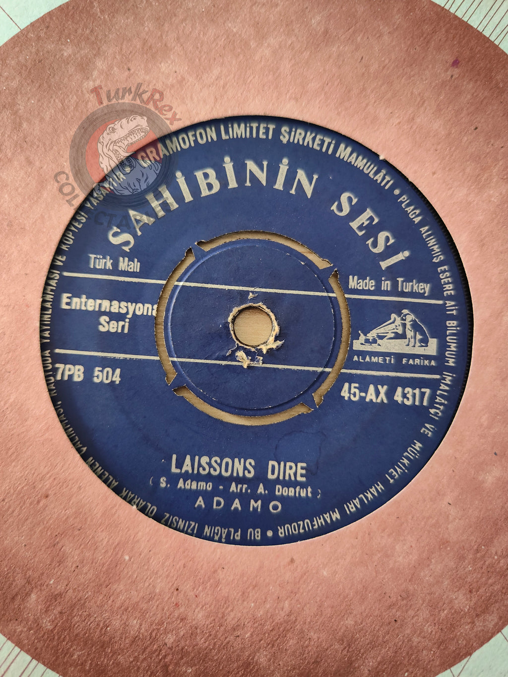 Adamo – Sans Toi Mamie 7" Turkish Pressing Vinyl Turkey Edition