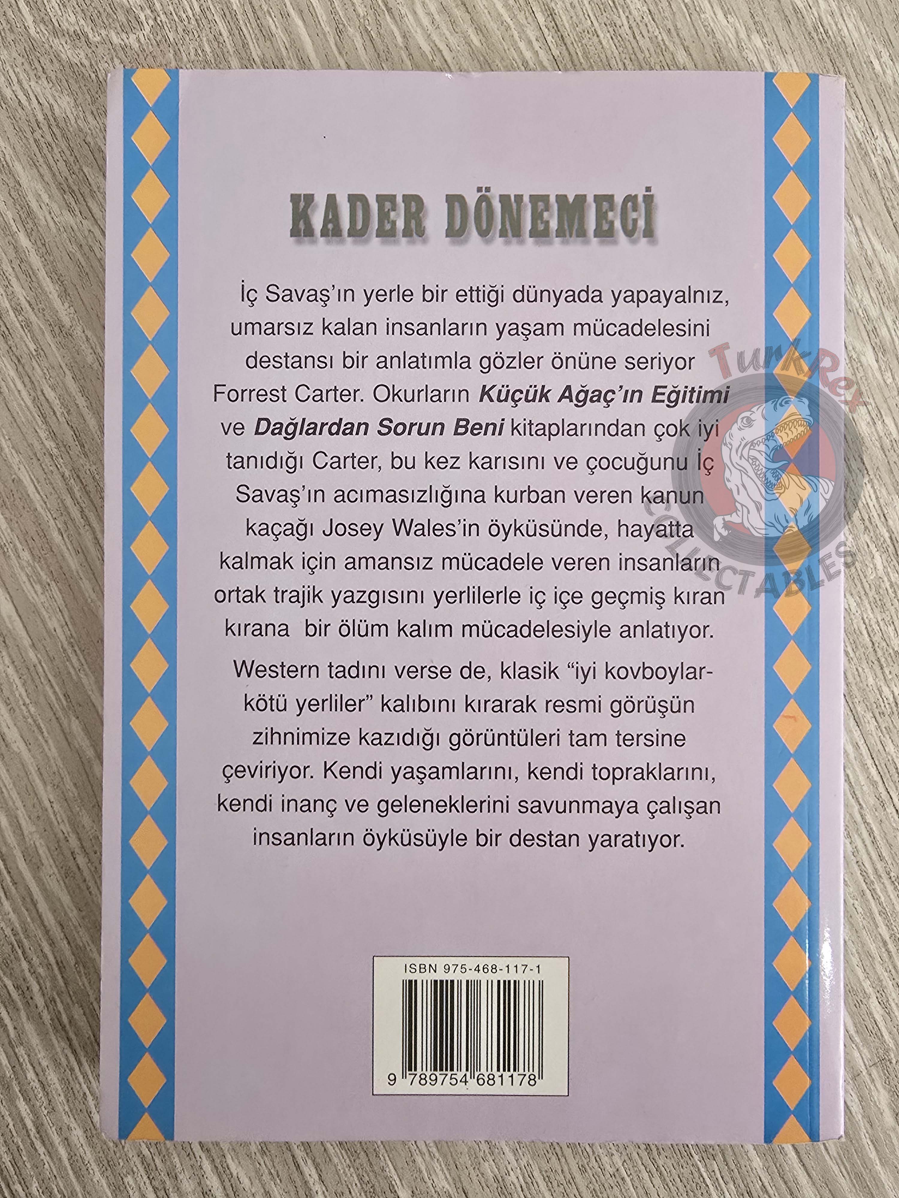 Forrest Carter – Gone to Texas 1995 Turkish Book Turkey