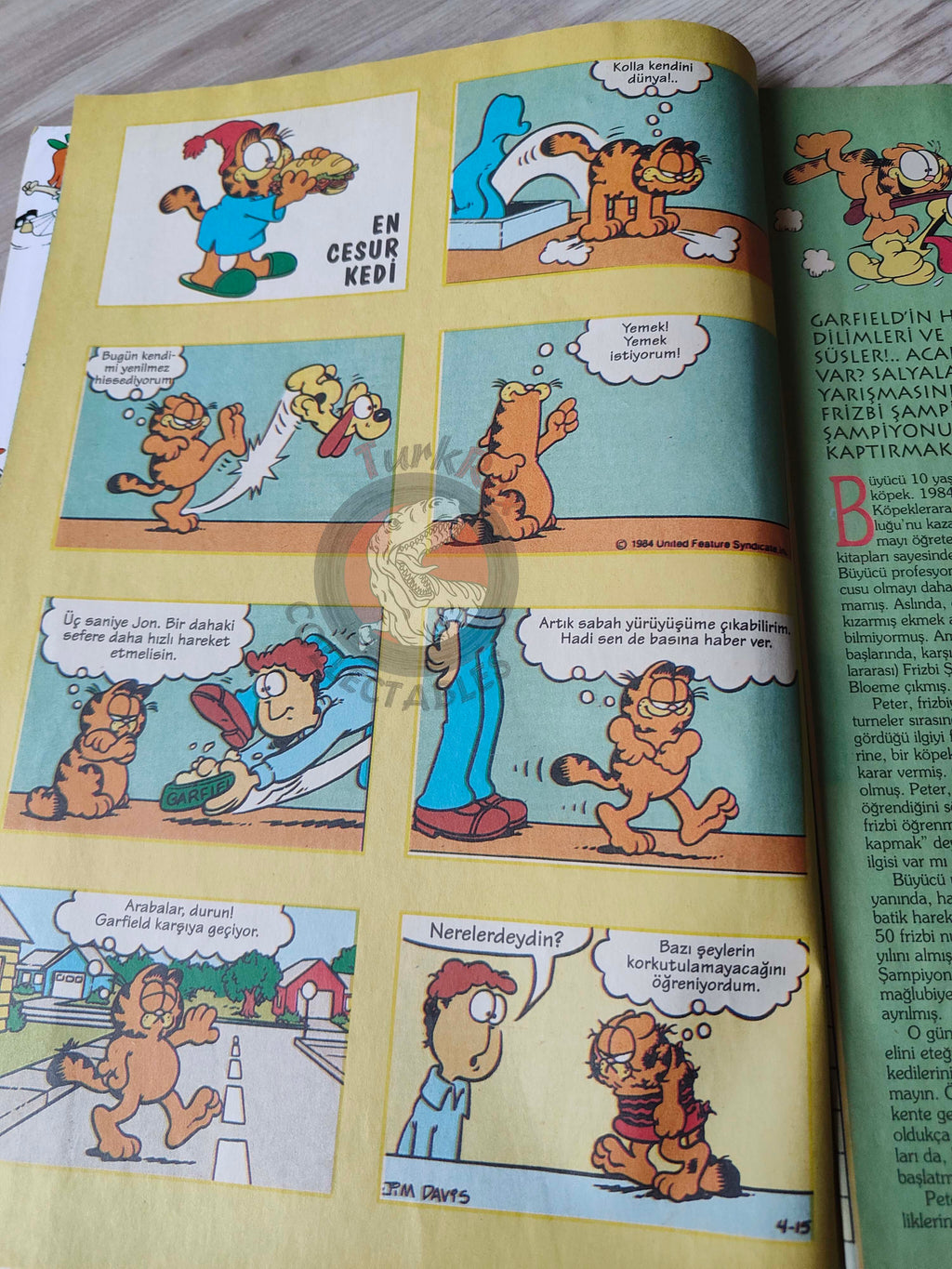 Garfield #3 1996 Turkish Magazine Comic Turkey