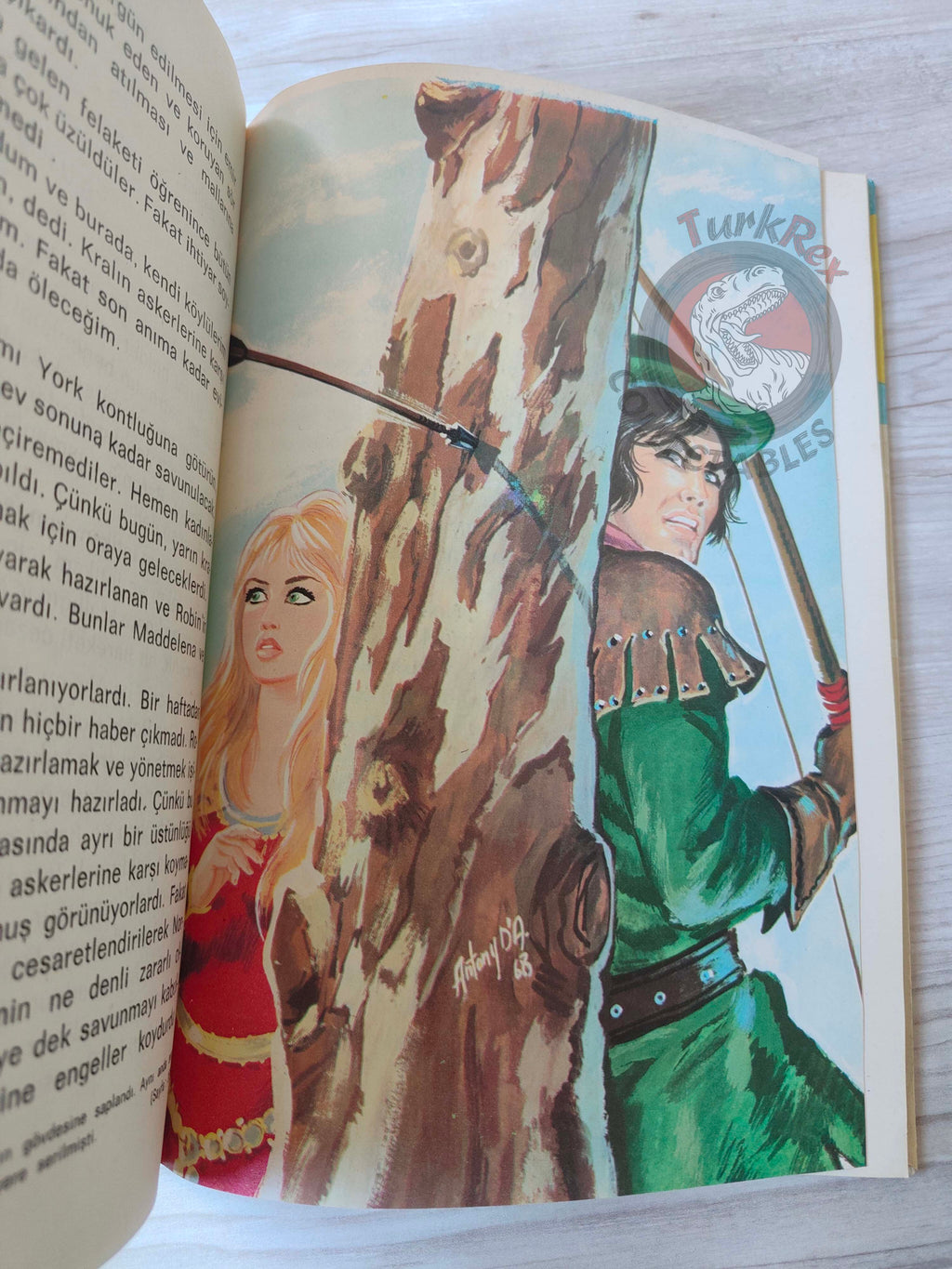 Robin Hood – Alexandre Dumas 1981 HC Turkish Book Turkey Illustrated