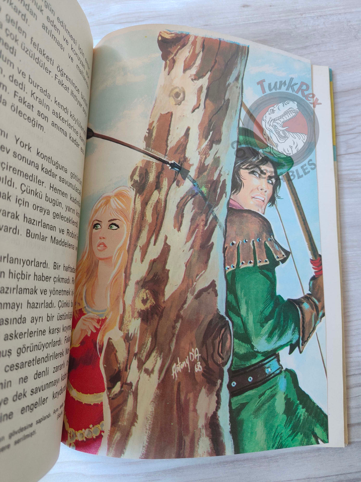 Robin Hood – Alexandre Dumas 1981 HC Turkish Book Turkey Illustrated