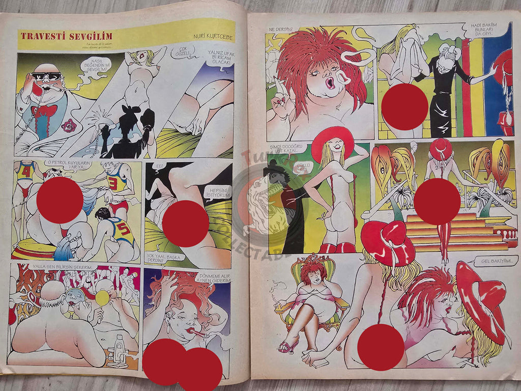 Eroskop #4 1993 Turkish Comic Turkey Erotic Mag La Contessa Rossa Georges Pichard