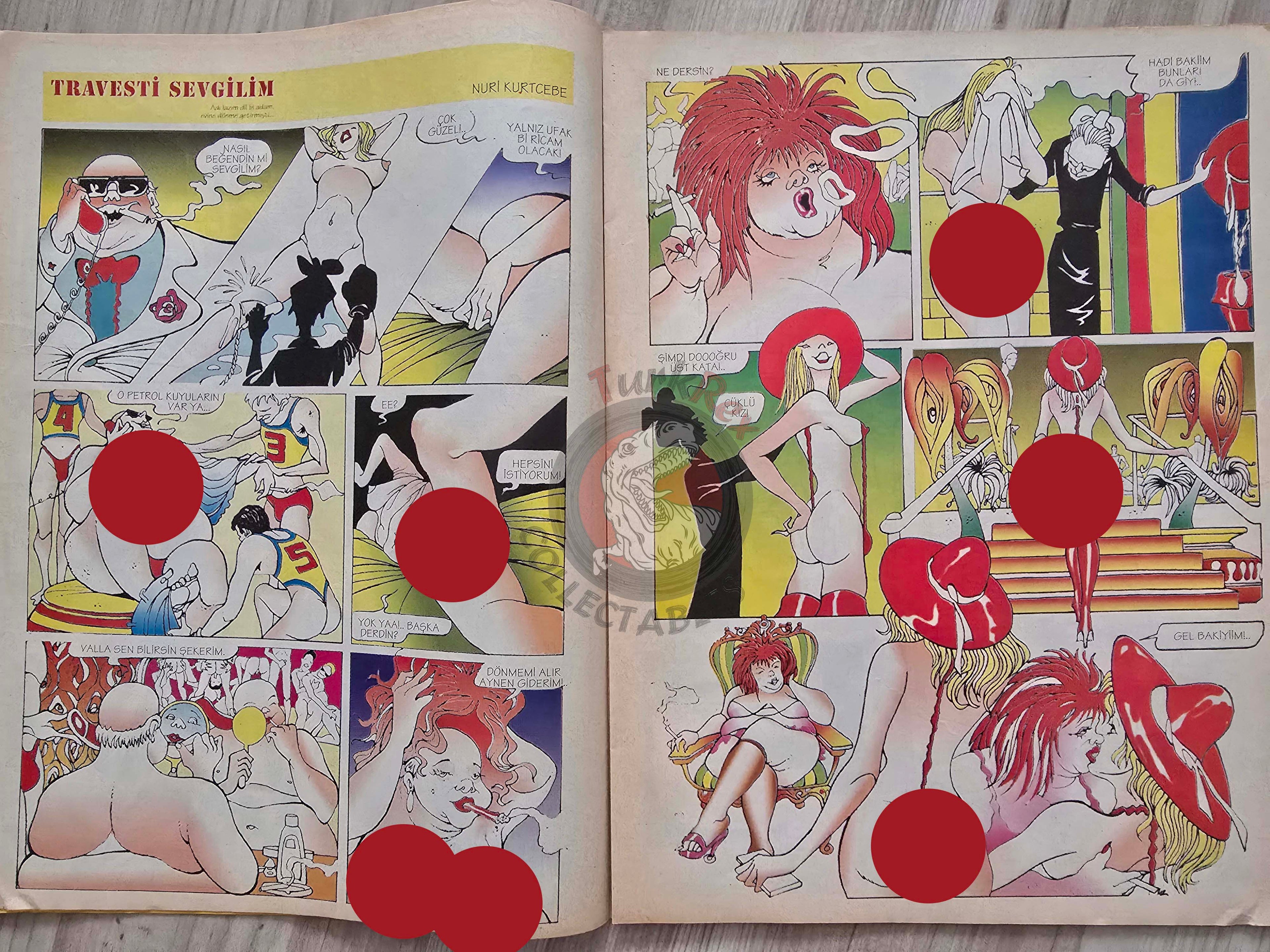 Eroskop #4 1993 Turkish Comic Turkey Erotic Mag La Contessa Rossa Georges Pichard
