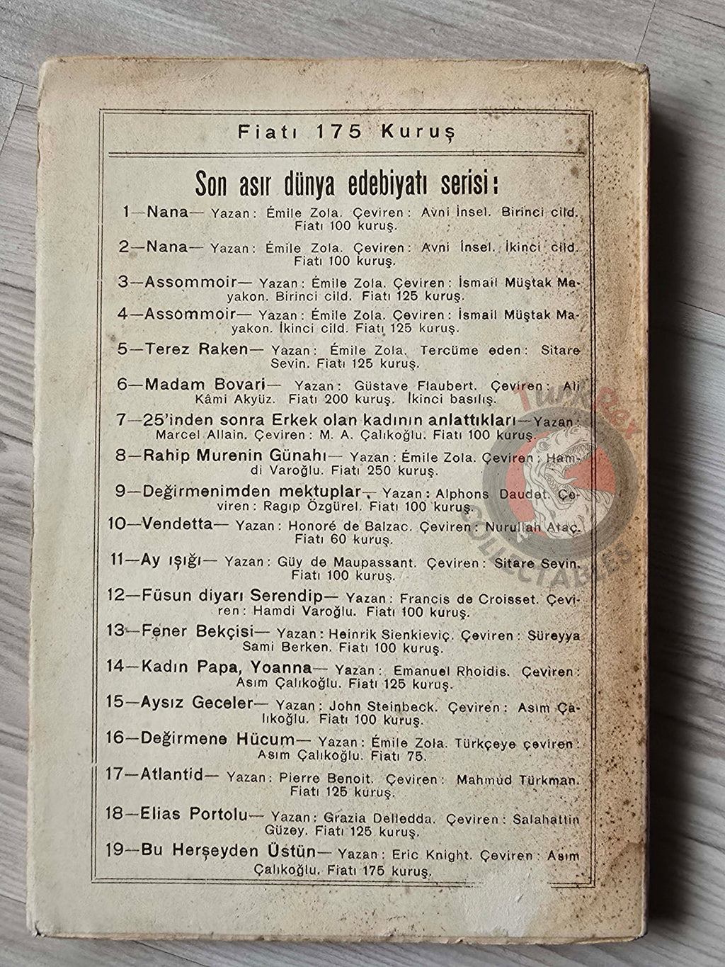 Eric Knight – This Above All 1944 1st Turkish Book Turkey