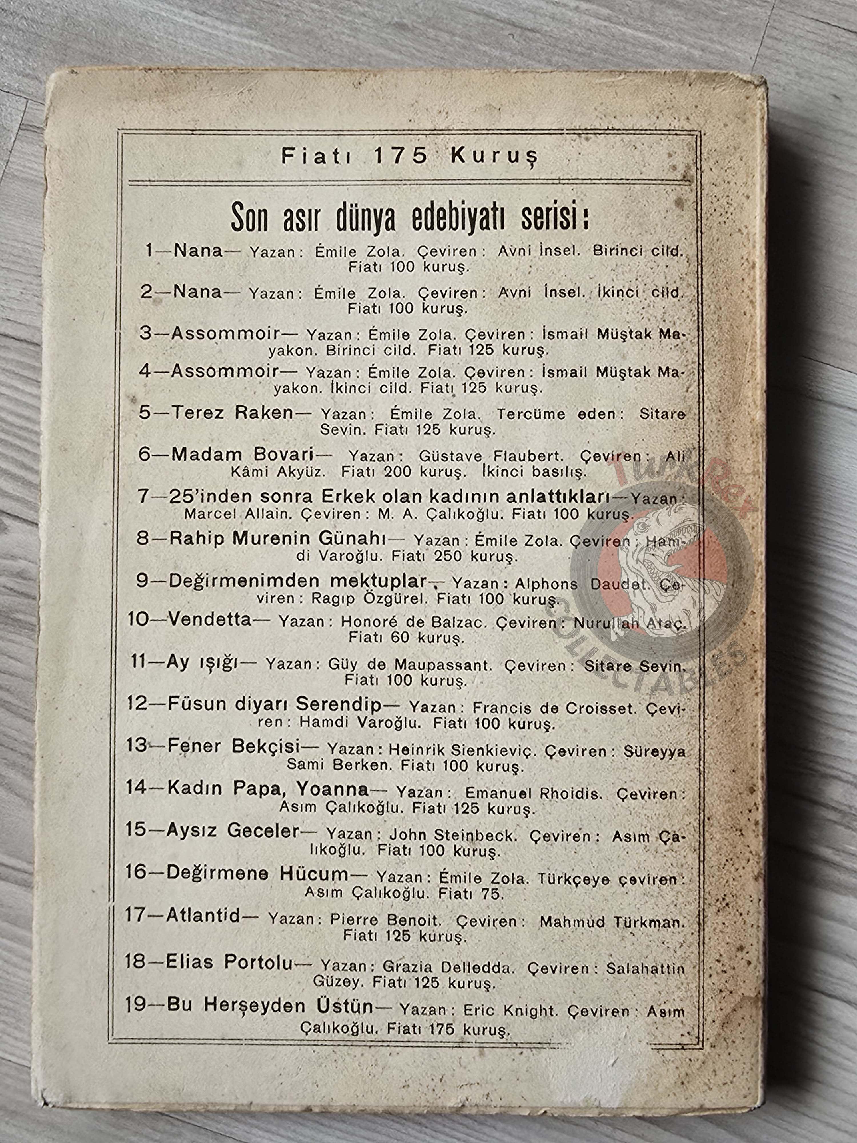 Eric Knight – This Above All 1944 1st Turkish Book Turkey