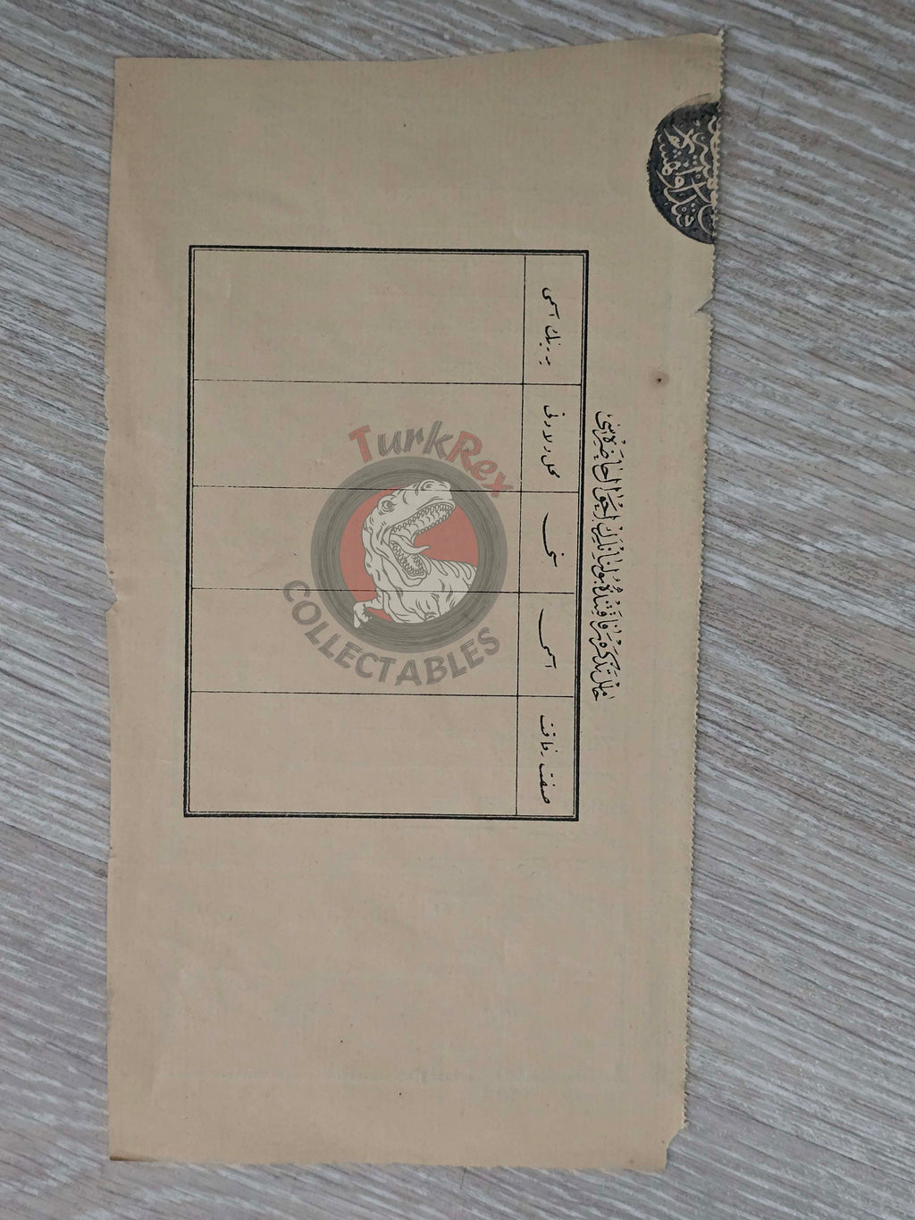 Ottoman Travel Permit 1888 Sivas Divriği Horavenk Armenian Citizen Armenia