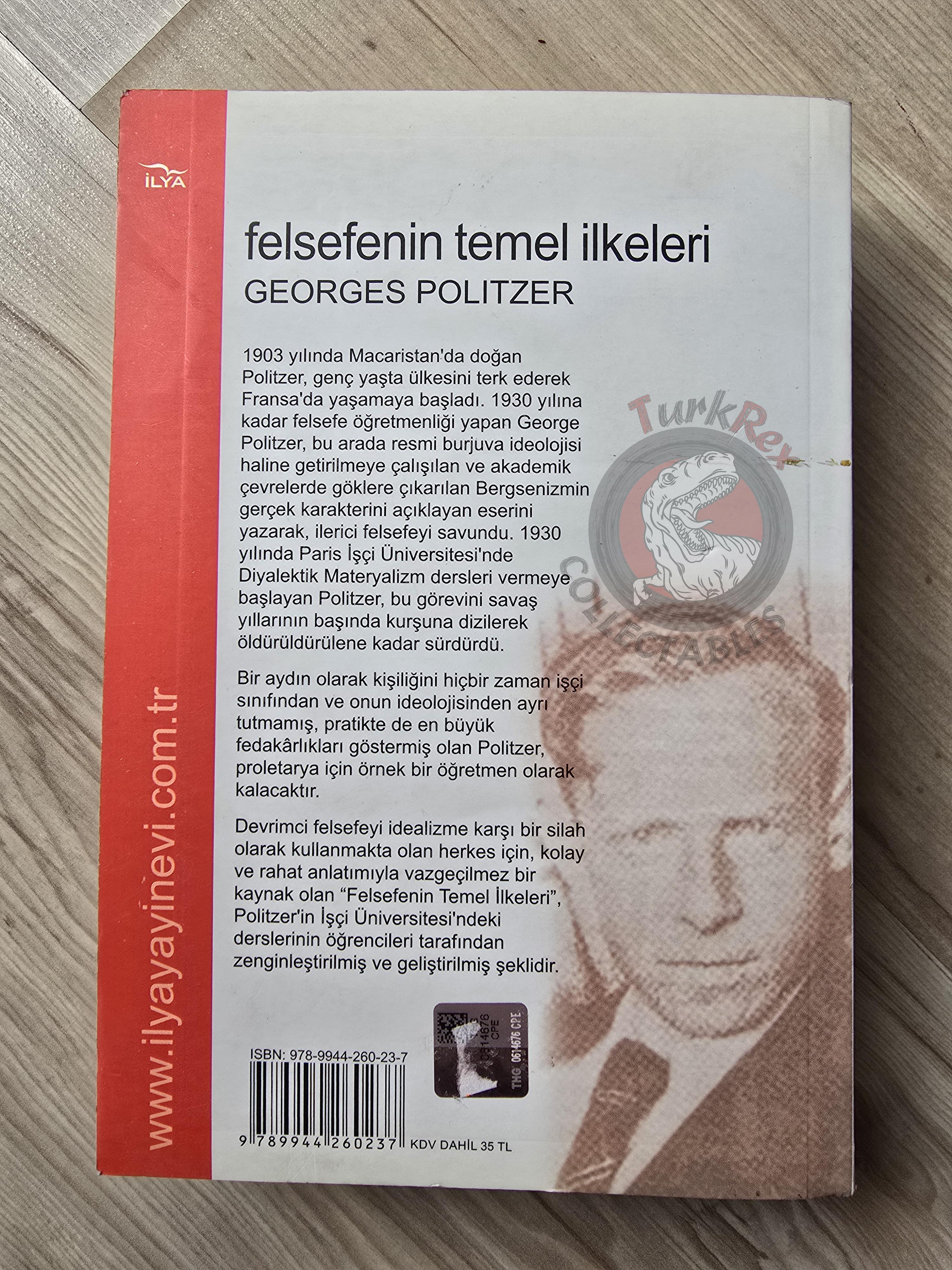 Georges Politzer – Elementary Principles of Philosophy 2014 Turkish Book Turkey