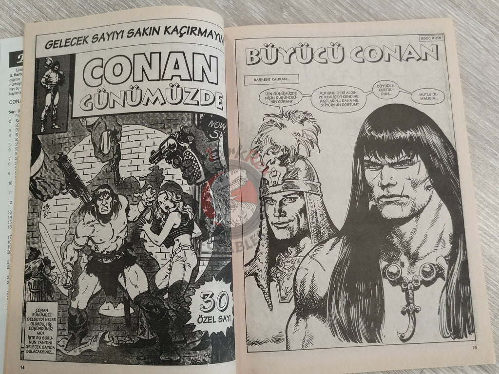 Conan #29 The Savage Sword of Conan #218 Turkish Comic Turkey Red Sonja