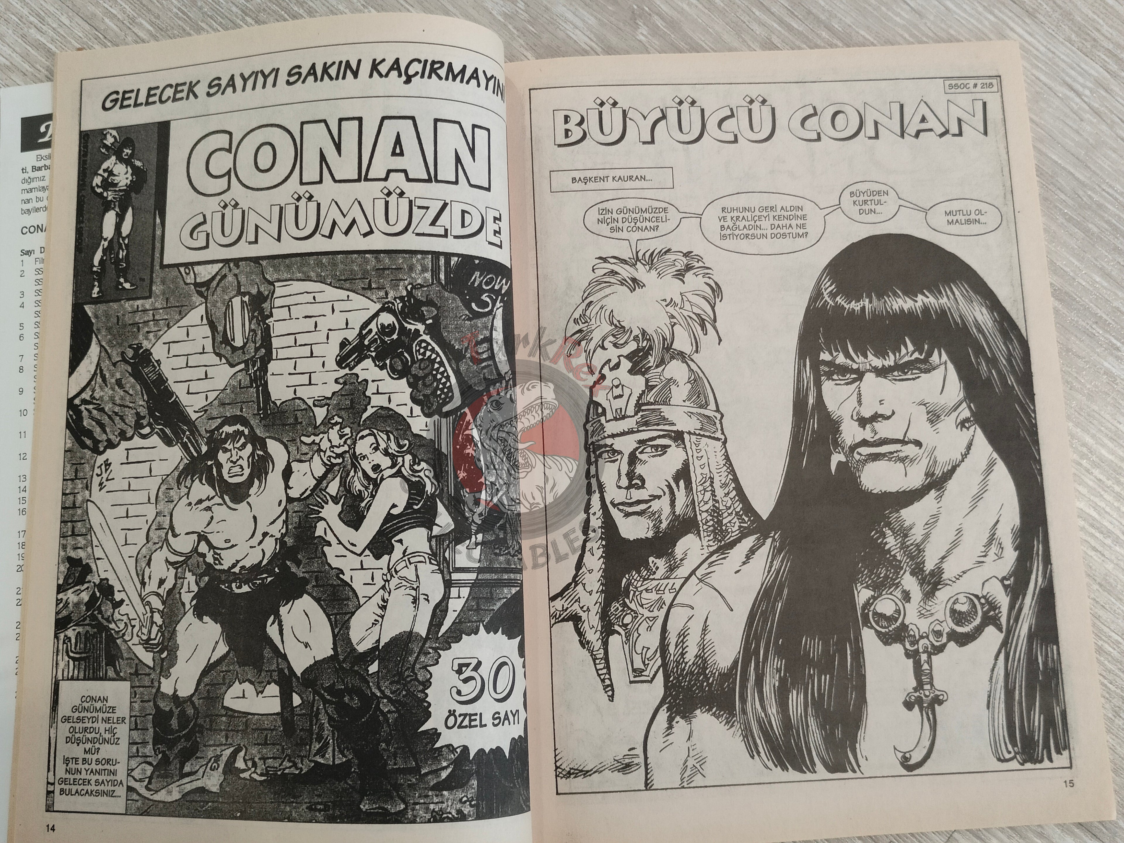 Conan #29 The Savage Sword of Conan #218 Turkish Comic Turkey Red Sonja