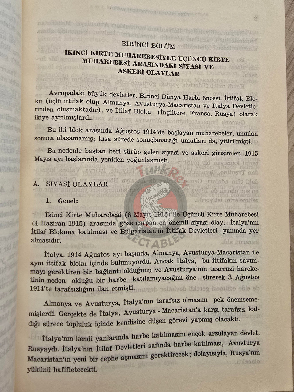 WW1 Gallipoli Campaign Operations 1980 Turkish Book Military Ottoman Empire Maps