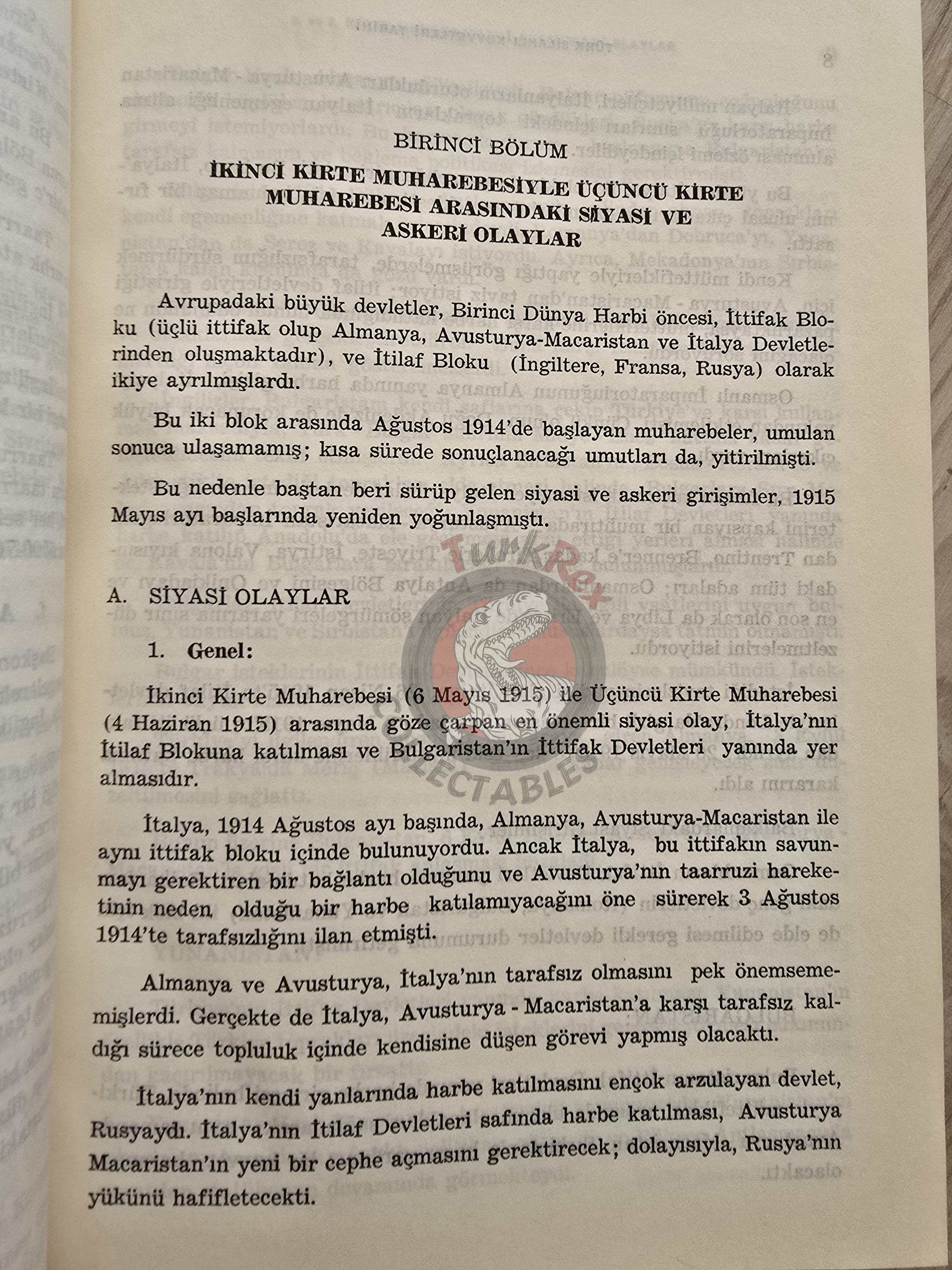 WW1 Gallipoli Campaign Operations 1980 Turkish Book Military Ottoman Empire Maps