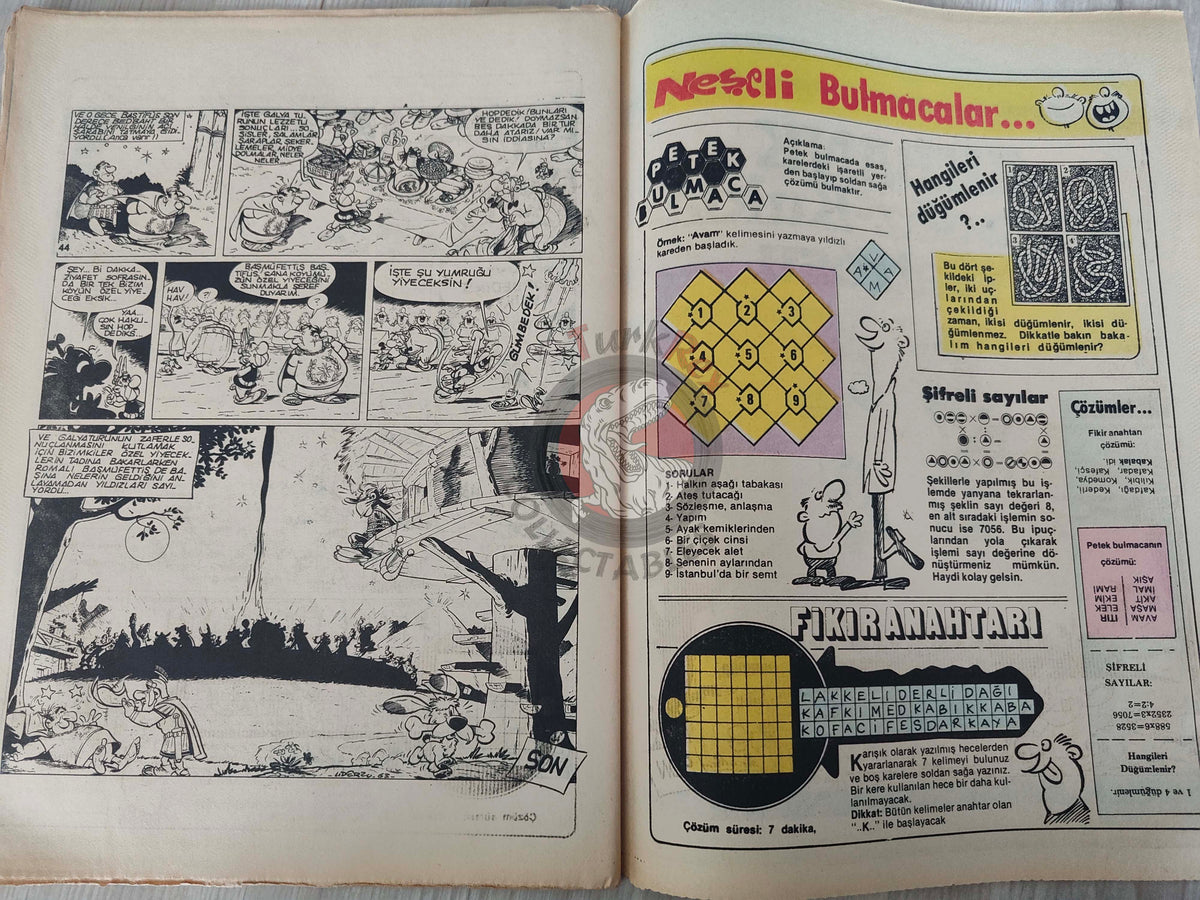 Asterix – Asterix and the Banquet 80s Turkish Edition Comic Turkey