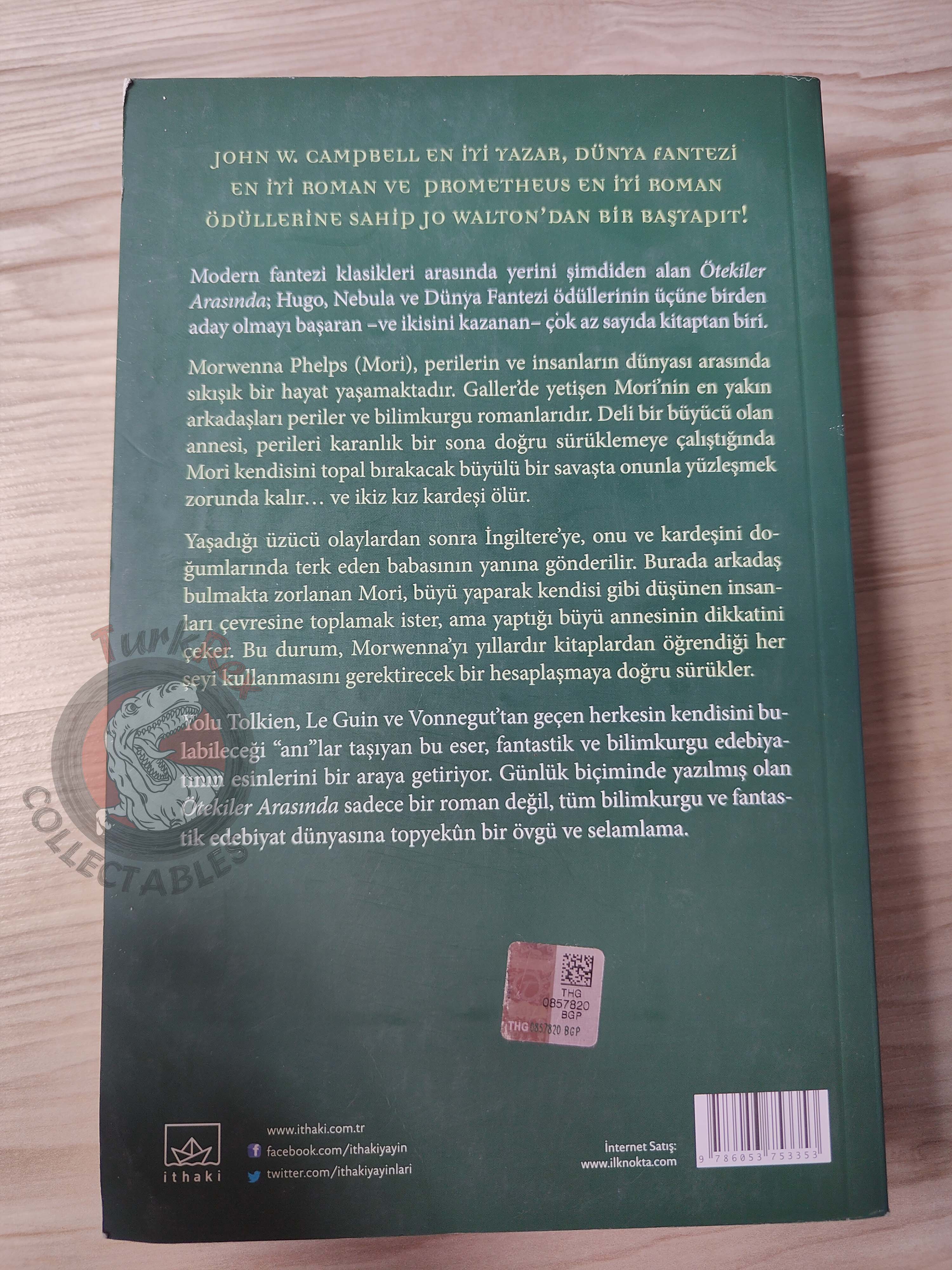 Jo Walton – Among Others 2013 Turkish Book Turkey