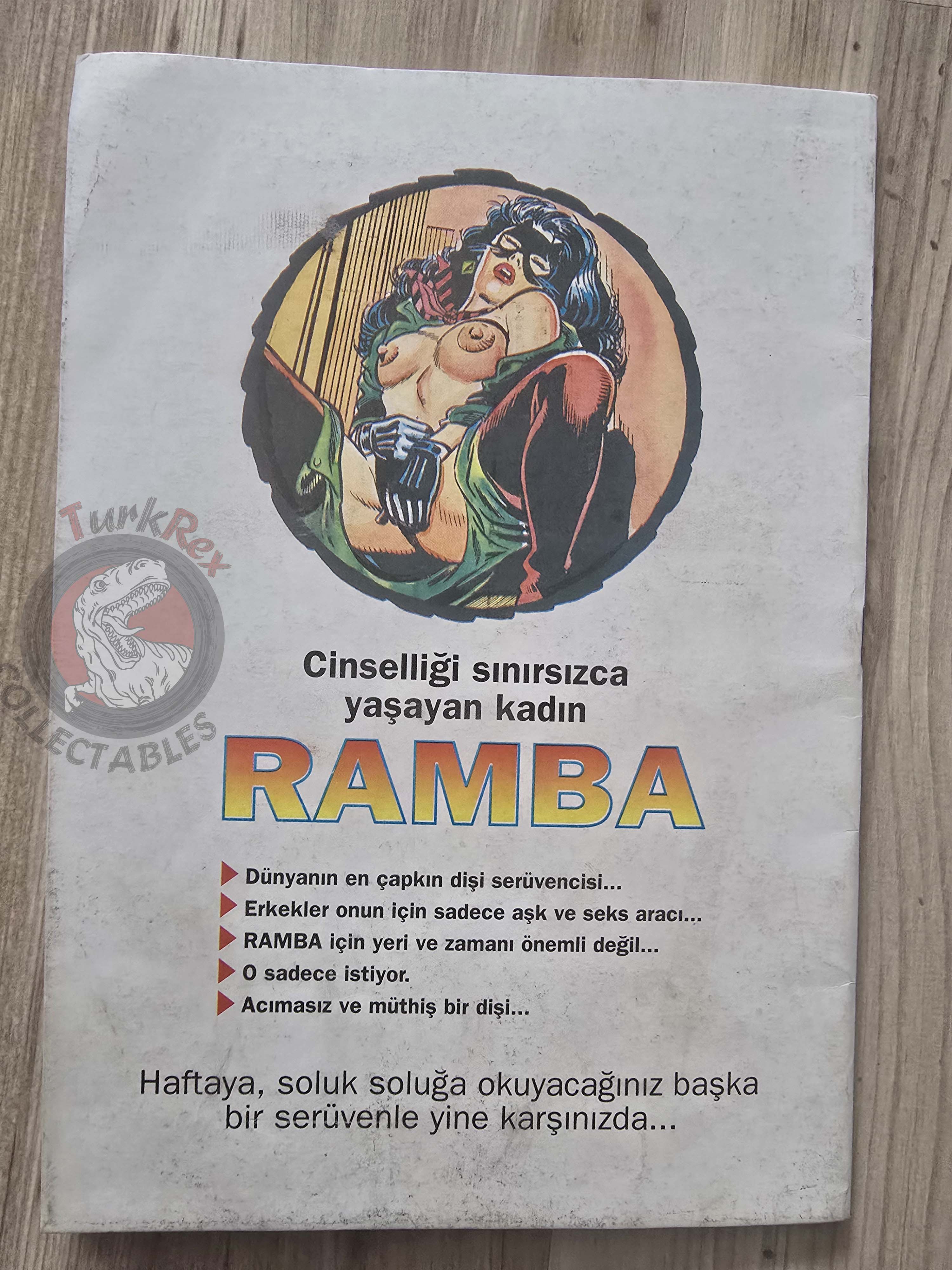 Ramba #1 1994 Notte violenta Turkish Comic Turkey Eros Comix Erotic