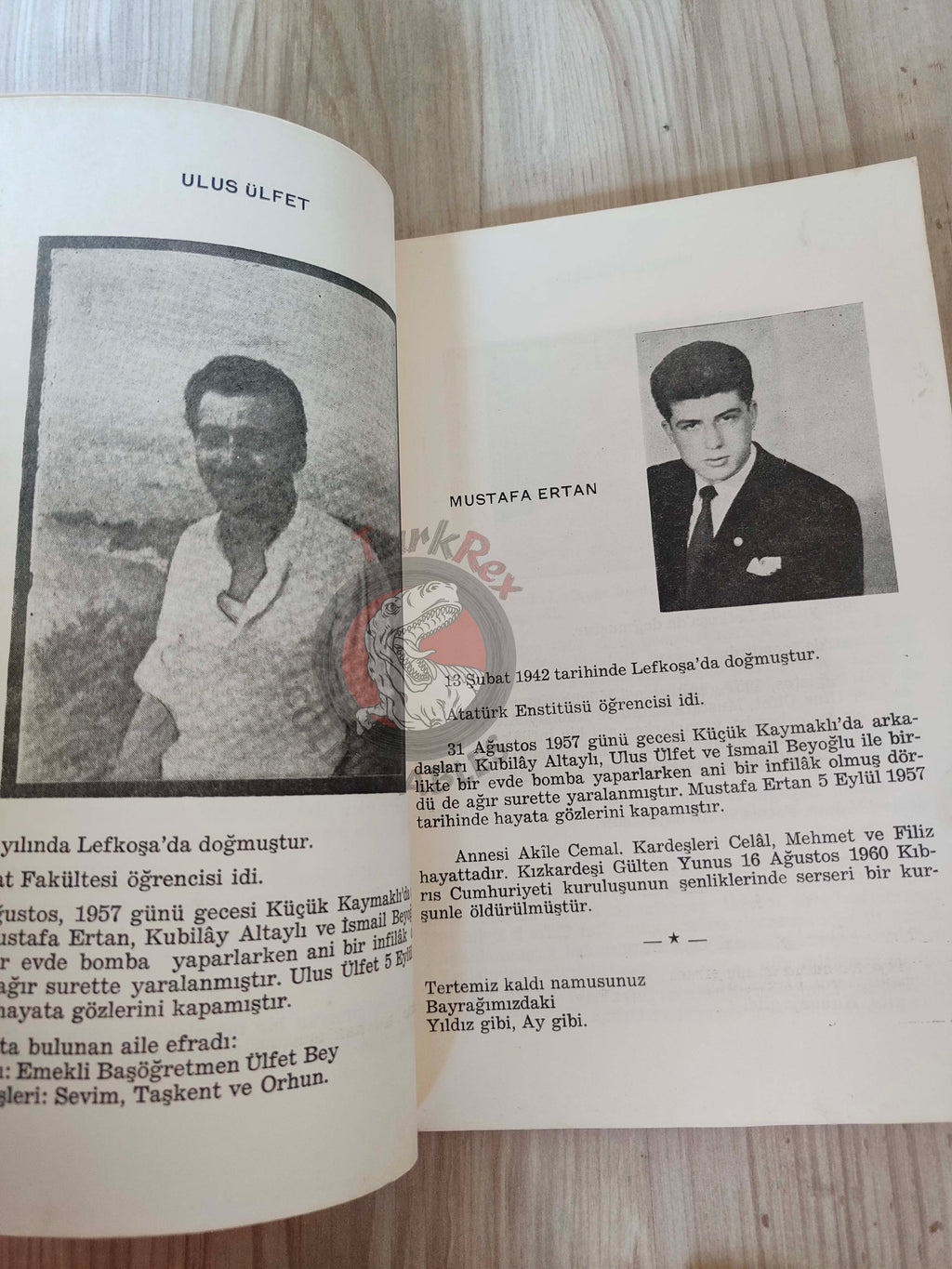 Cyprus Martyrs' Album 1963 1st Turkish Book Turkey Cypriot Killed