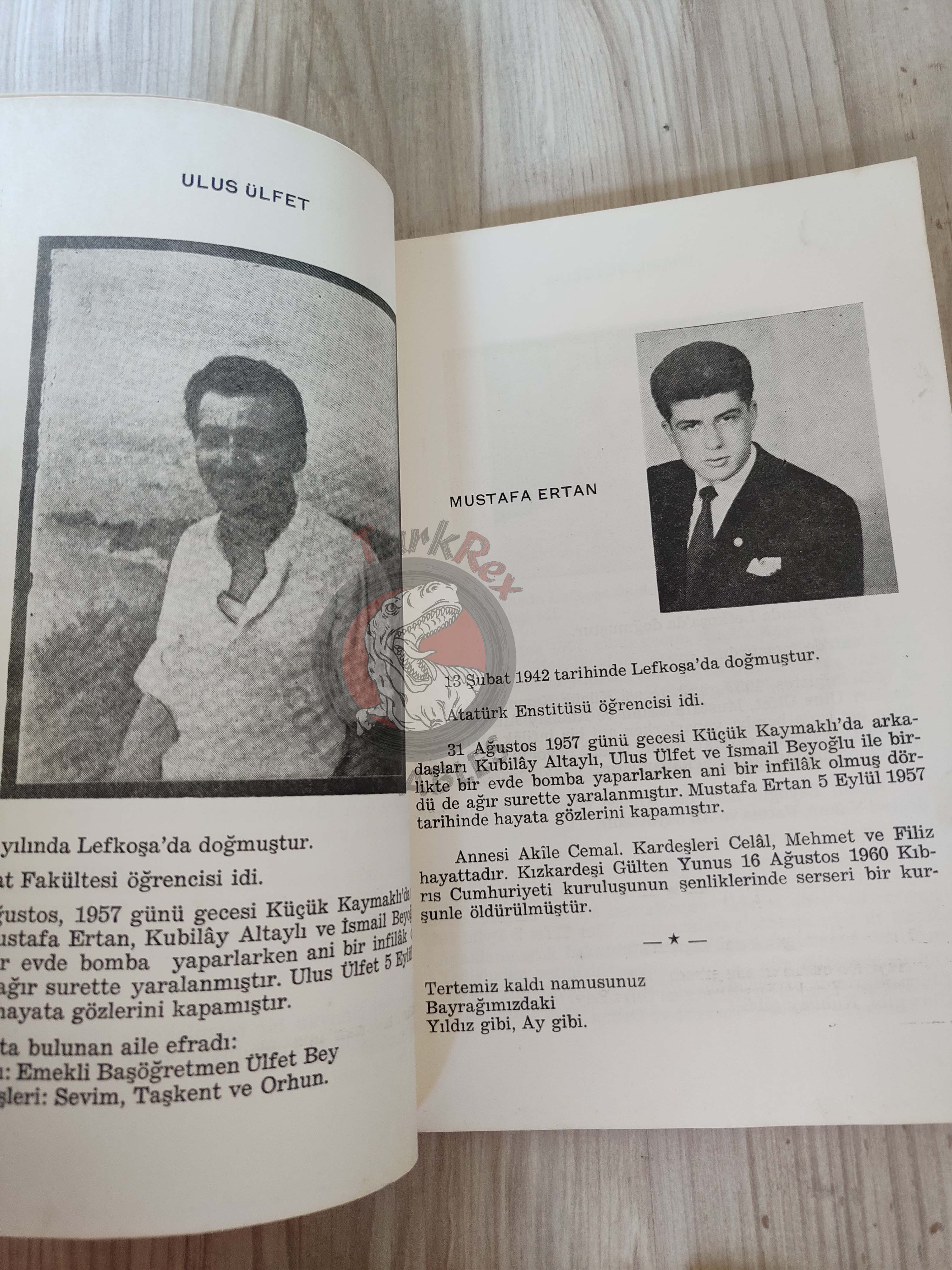 Cyprus Martyrs' Album 1963 1st Turkish Book Turkey Cypriot Killed