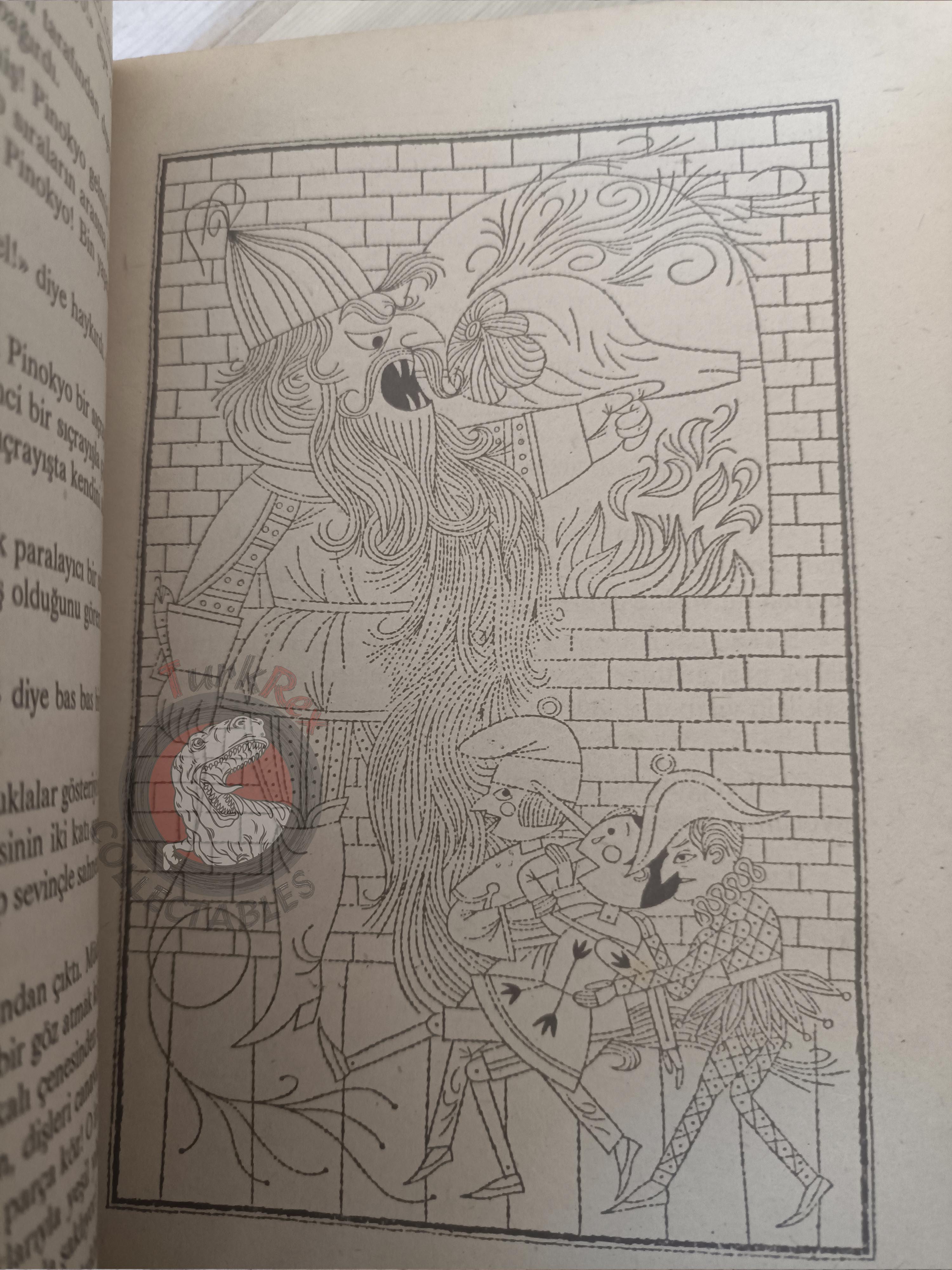 Carlo Collodi – Pinocchio 1991 Turkish Book Turkey Illustrated Naiad Einsel