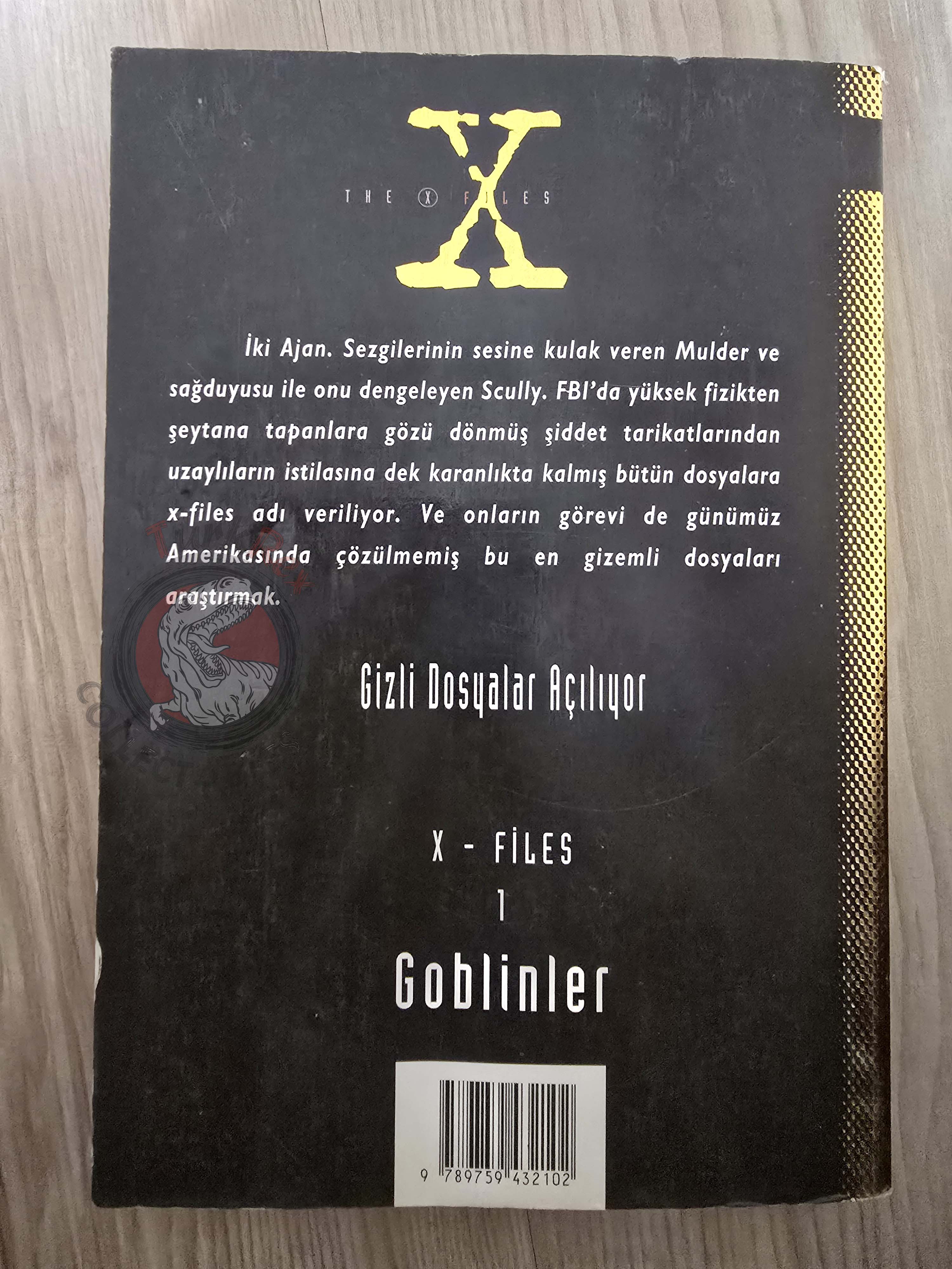 Charles Grant – The X-Files #1: Goblins 1998 1st Turkish Book Turkey