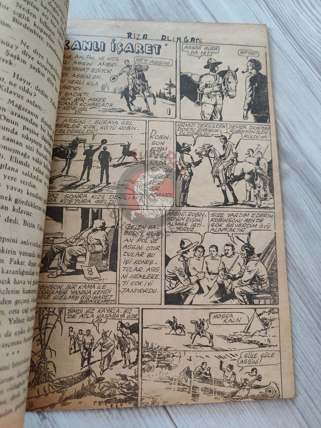 1001 Roman 1943 The Bloody Mark Turkish Comic Mag Turkey