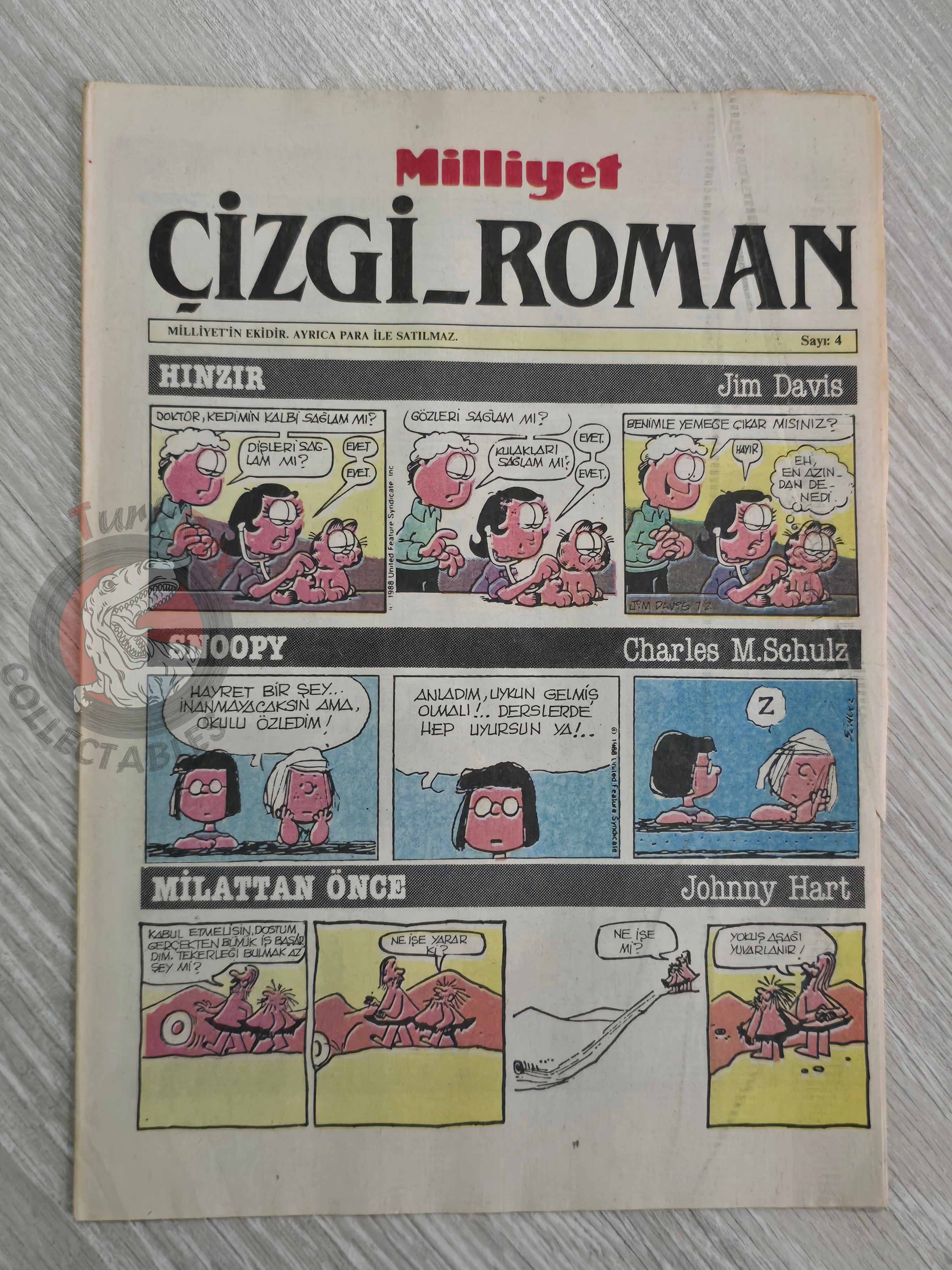 Milliyet Çizgi Roman #4 1988 Turkish Comic Turkey Belle Star Mr. Abernathy Green Force Five