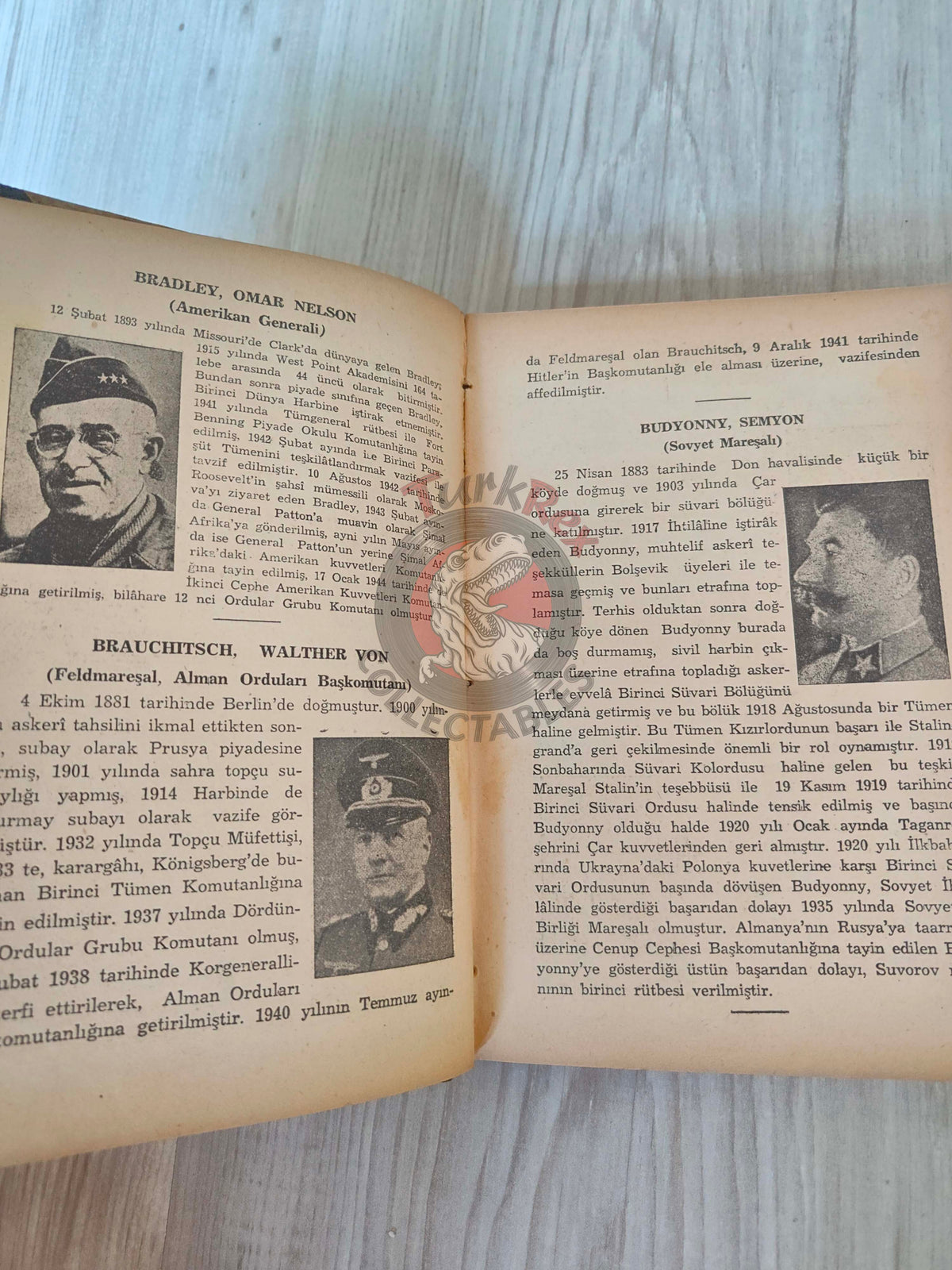 Famous Figures of the Second World War 1945 Turkish Bio Book Turkey WW2 Two
