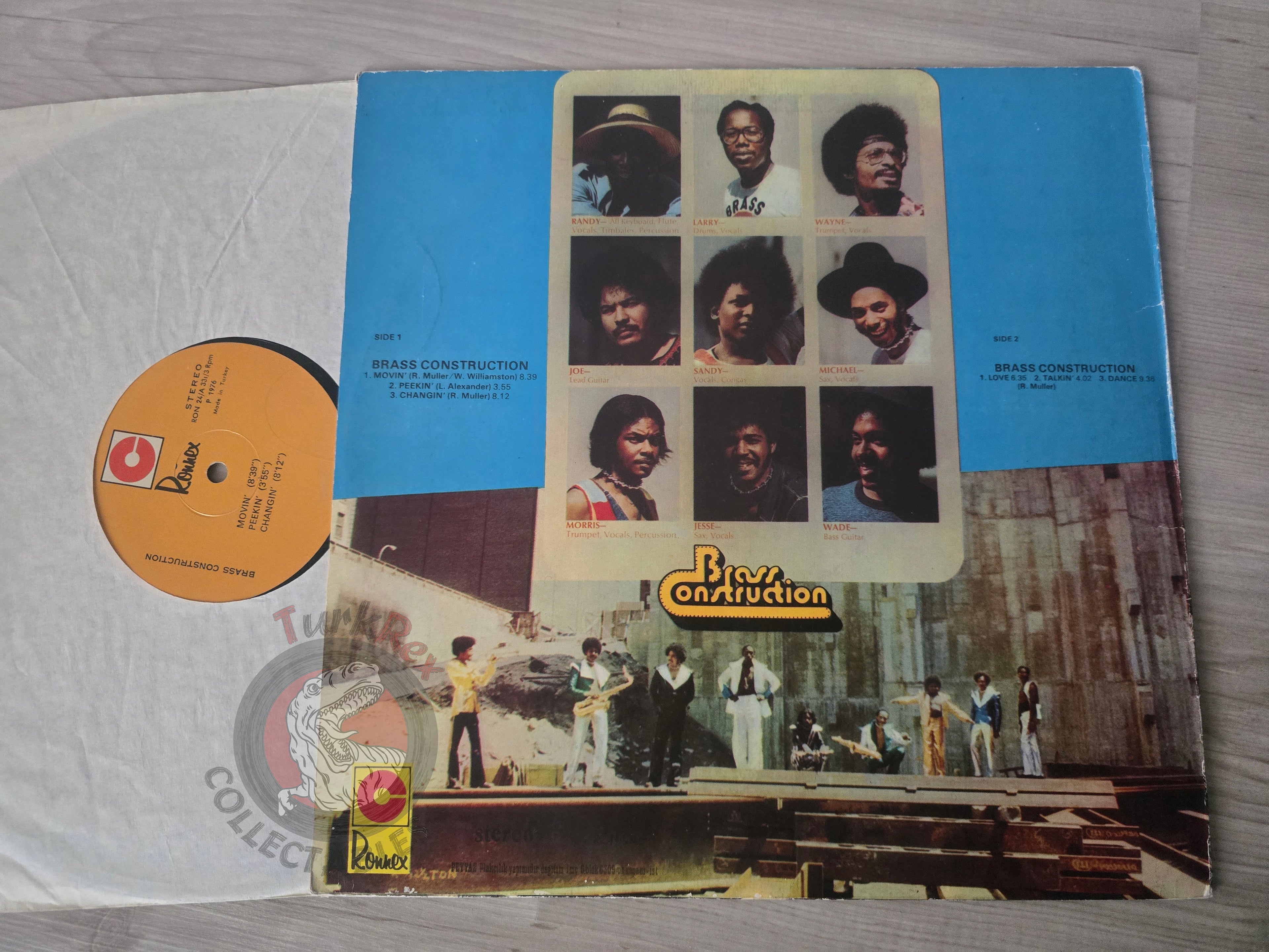 Brass Construction – Brass Construction Turkish Pressing Vinyl Turkey Edition