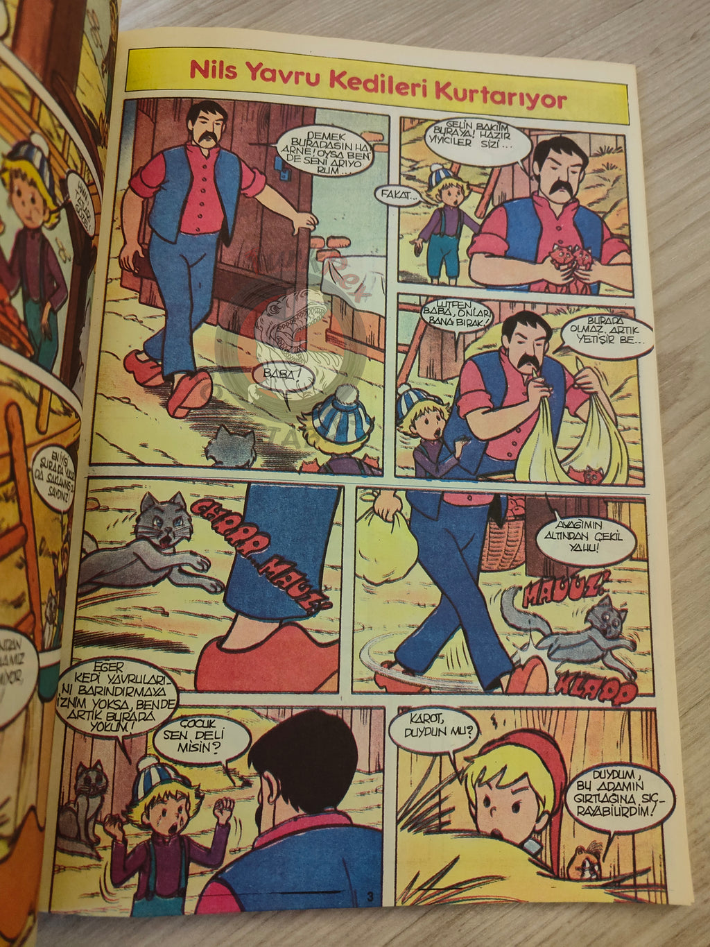 The Wonderful Adventures of Nils #6 1985 Turkish Comic Turkey Selma Lagerlöf