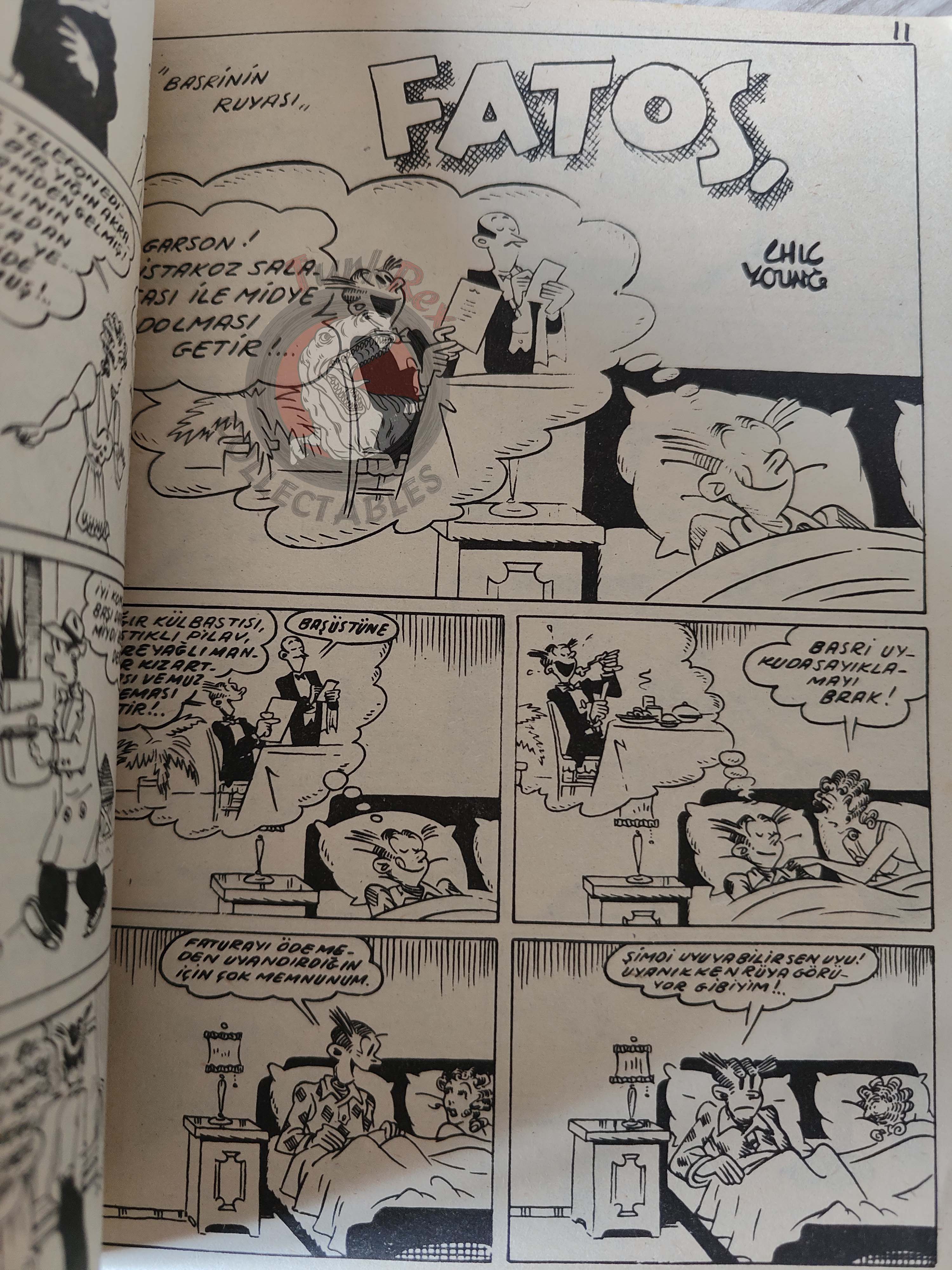 Blondie Vol #11 Chic Young 1982 Turkish Comic Turkey Fatoş