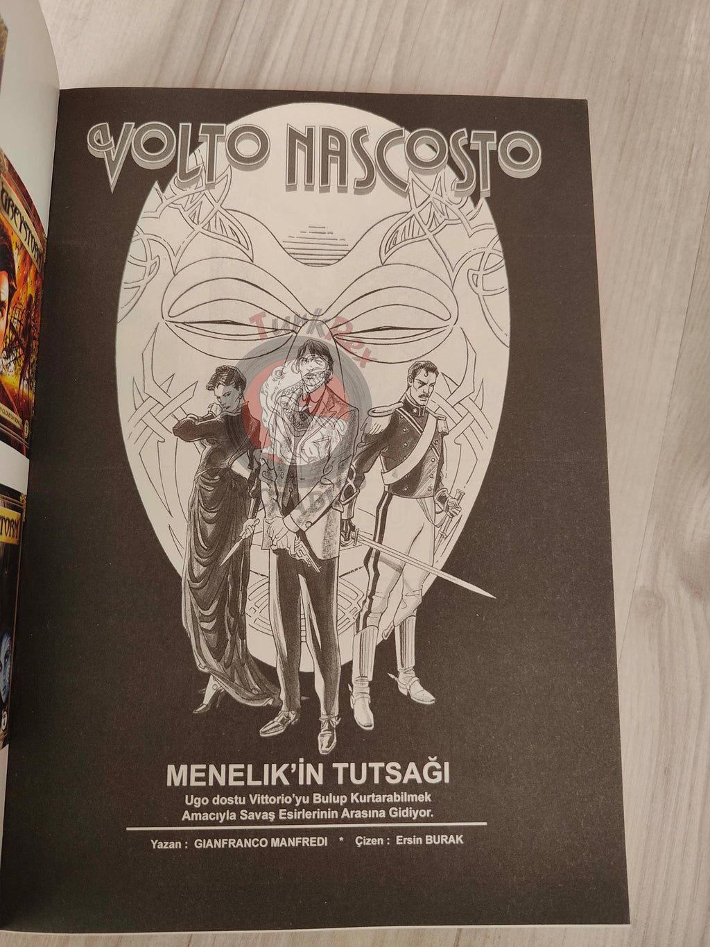 Volto Nascosto Vol #6 Il prigioniero di Menelik Turkish Comic Turkey Bonelli #11 #12