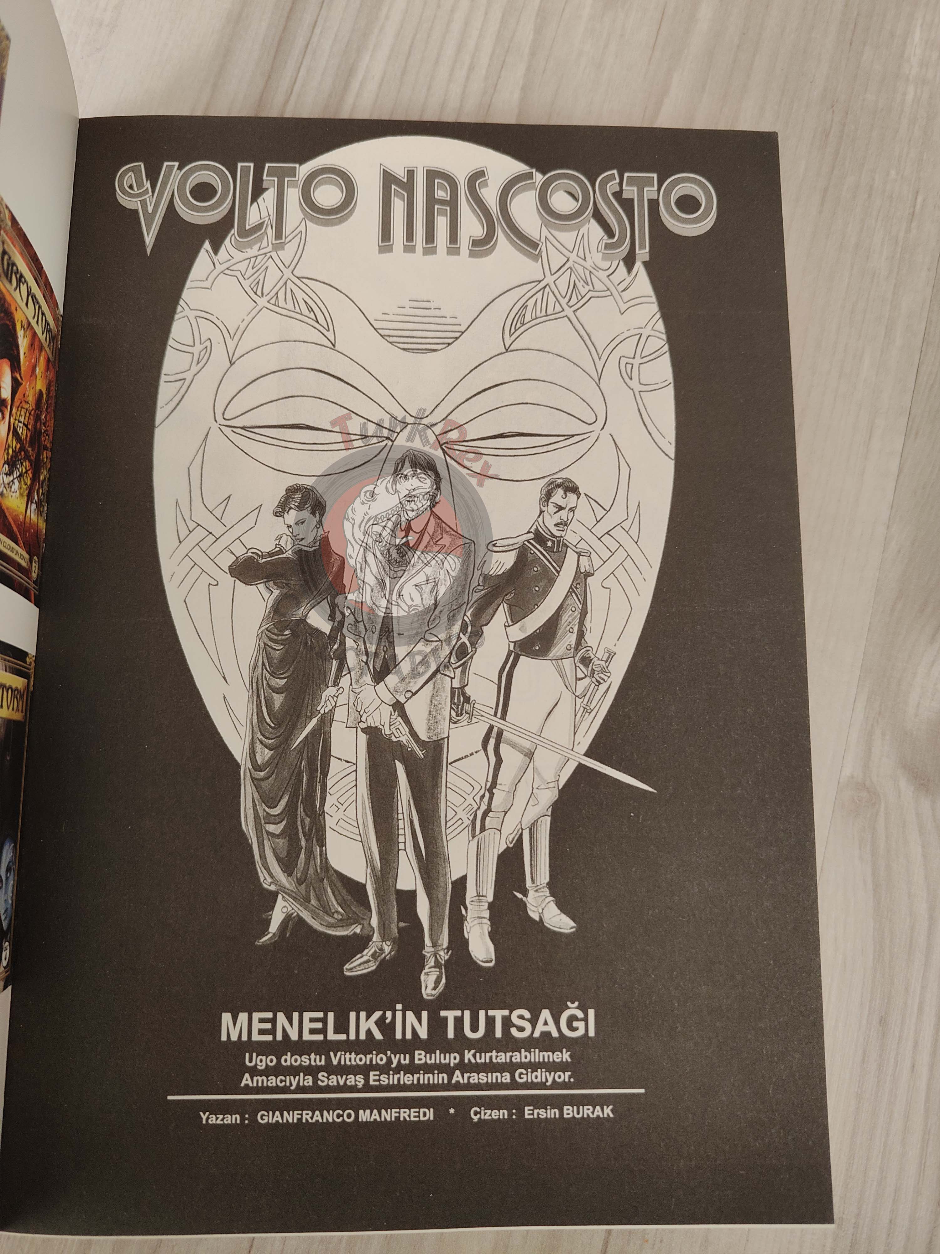 Volto Nascosto Vol #6 Il prigioniero di Menelik Turkish Comic Turkey Bonelli #11 #12