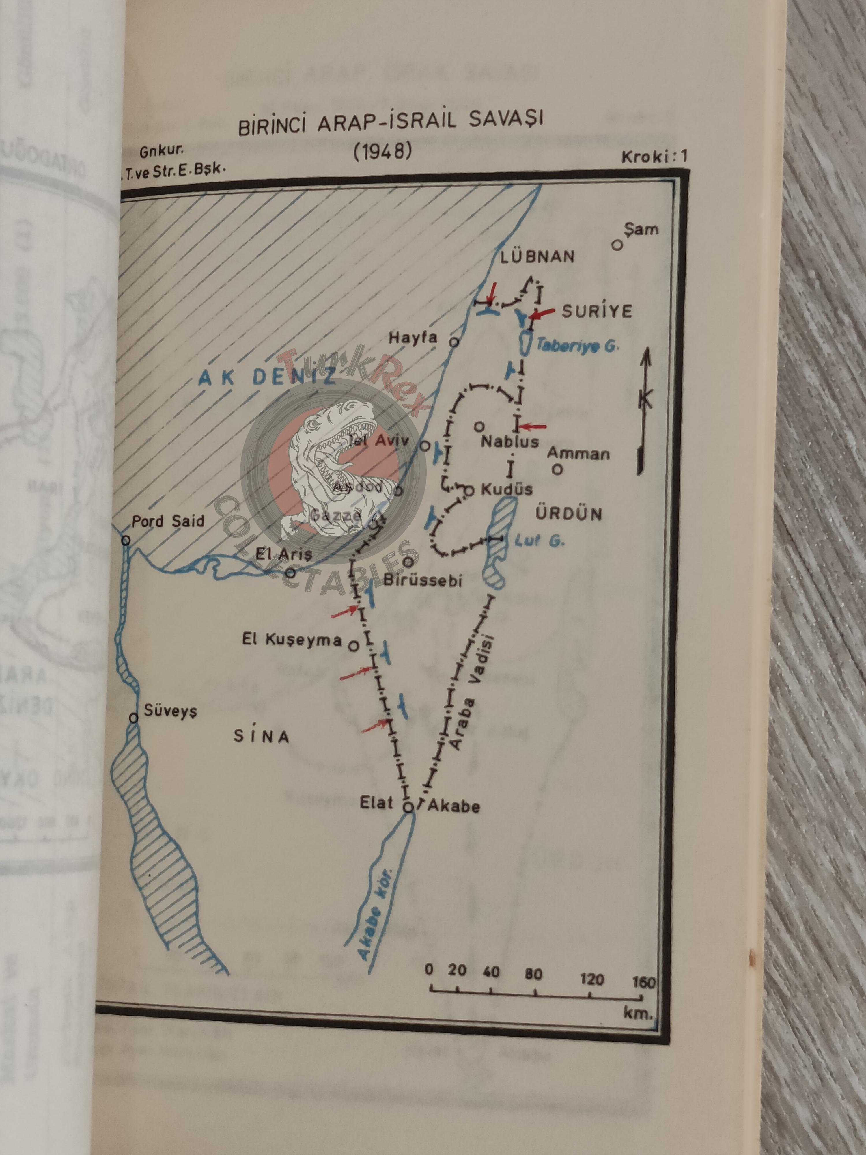 Arab Israeli Conflict Wars 1979 Turkish Book Turkey with Maps Military Israel Middle East