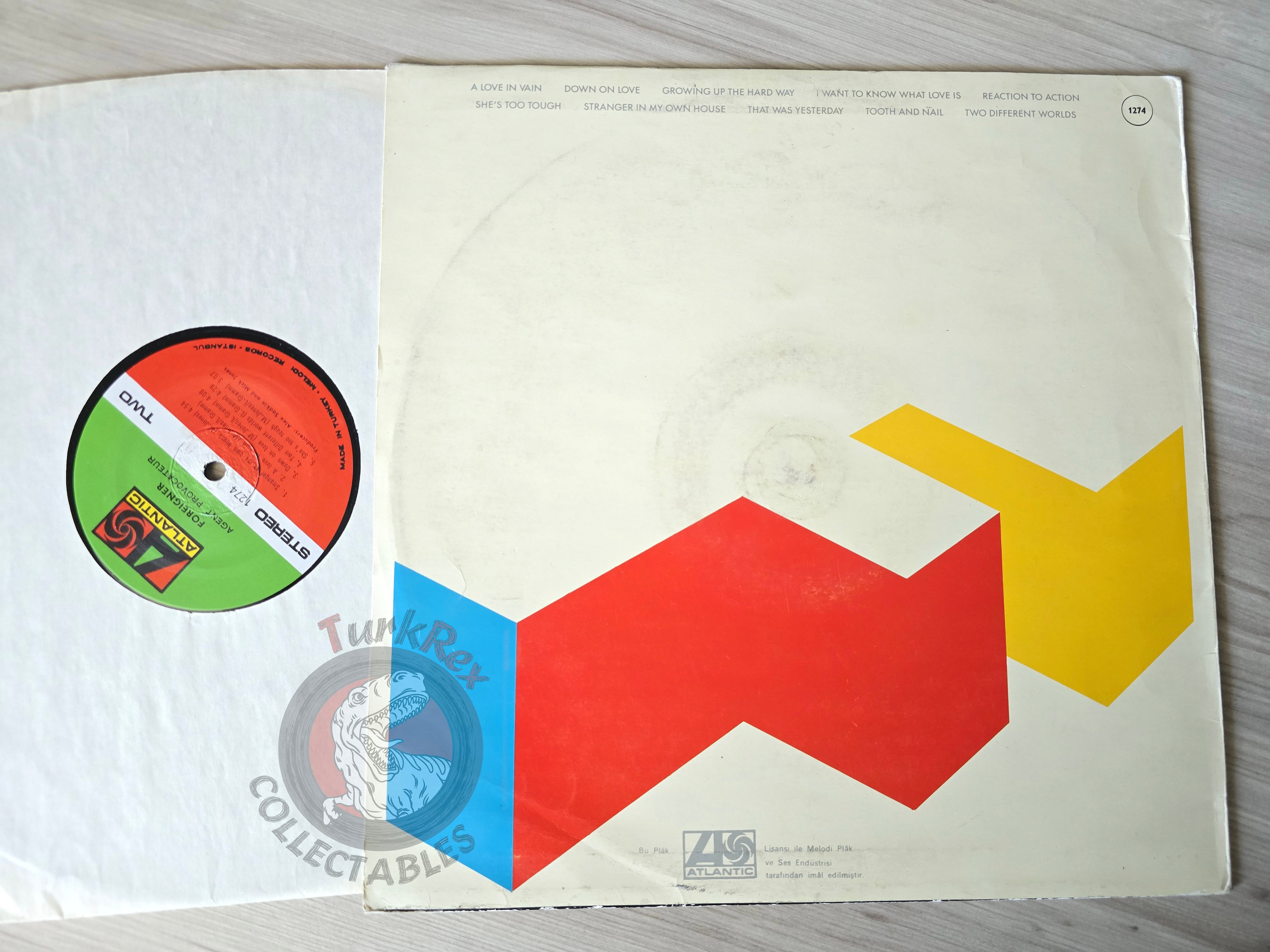 Foreigner – Agent Provocateur Turkish Pressing Vinyl Turkey Edition