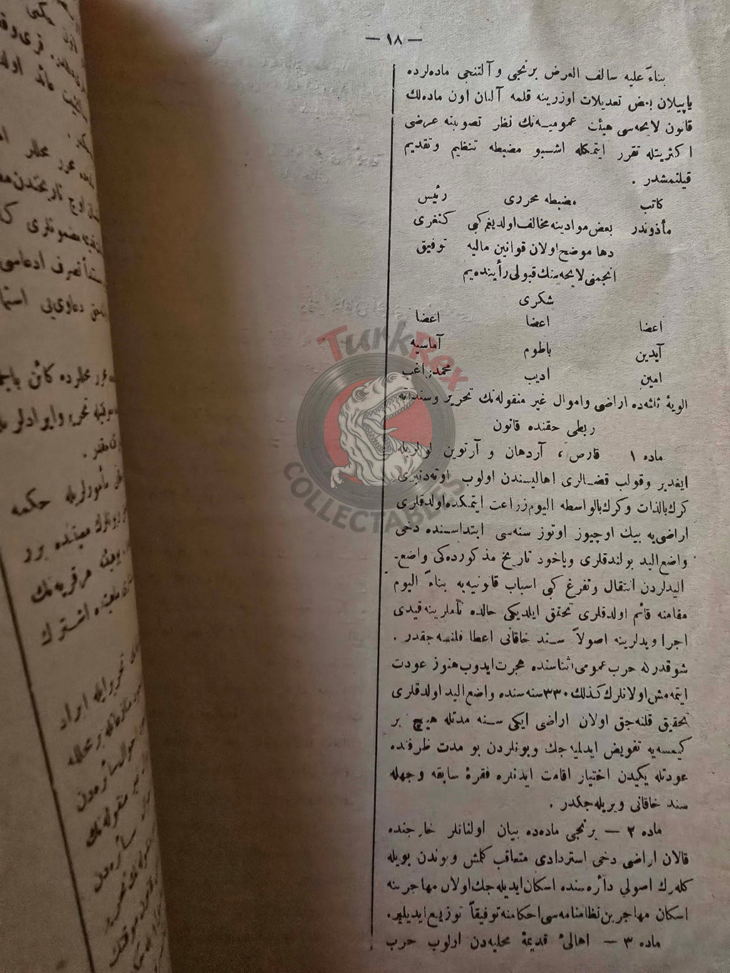 Ottoman Official Parliamentary Record 1924 TBMM Turkey Republic Turkish Lands Kars Batum