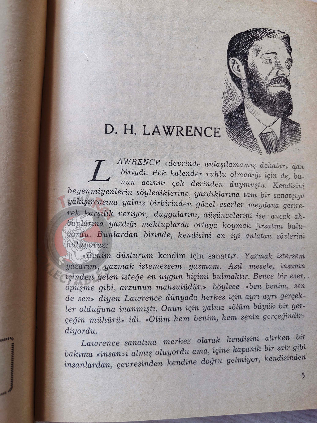 D. H. Lawrence – Sons and Lovers 1965 1st HC/DJ Turkish Book Turkey